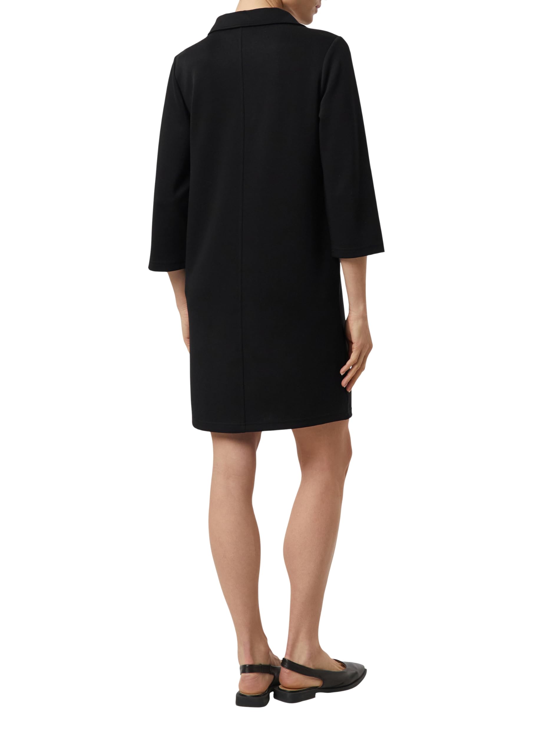 comma-jersey-kleid-polokragen-3-4-arm-grau-gr-44 image 2