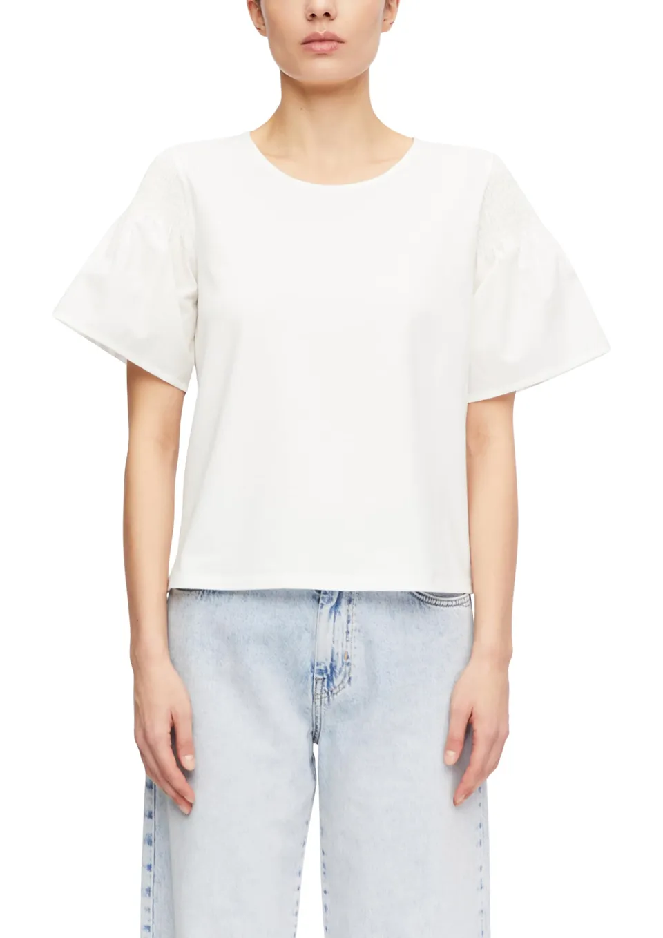 comma-t-shirt-damen-relaxed-fit-jersey-rundhals-smok-gr-38 image 1