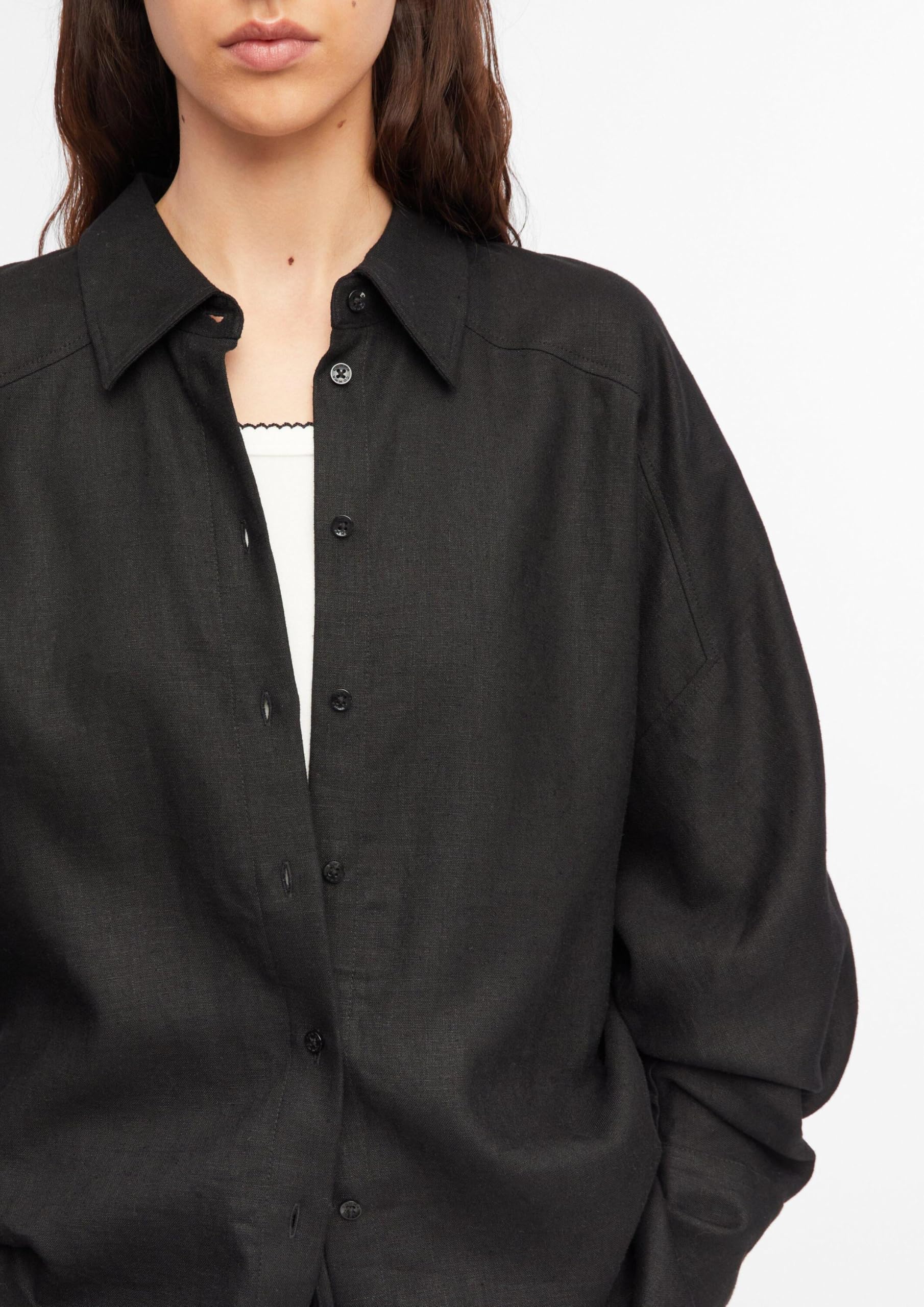 comma-bluse-leinenmix-relaxed-fit-schwarz-gr-42 image 5