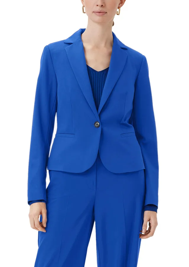 comma-blazer-tailliert-damenblazer-ozeanblau-gr-46 image 1