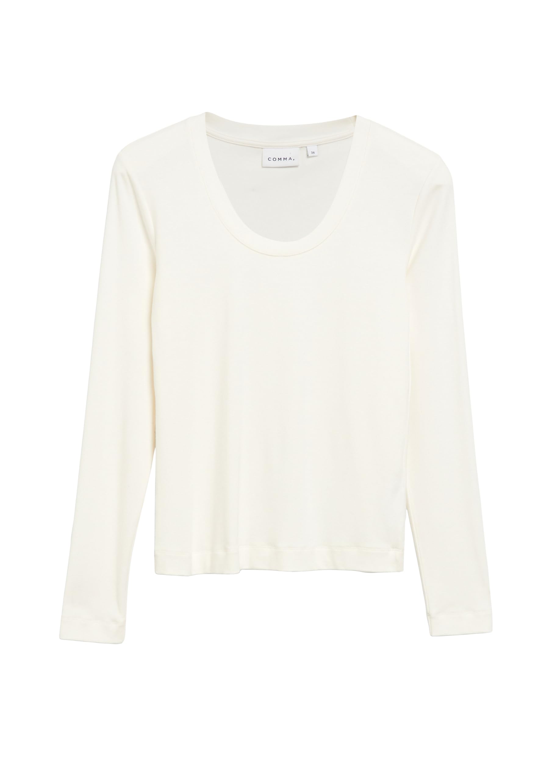 comma-langarm-shirt-slim-fit-jersey-damen-wei-gr-34 image 4