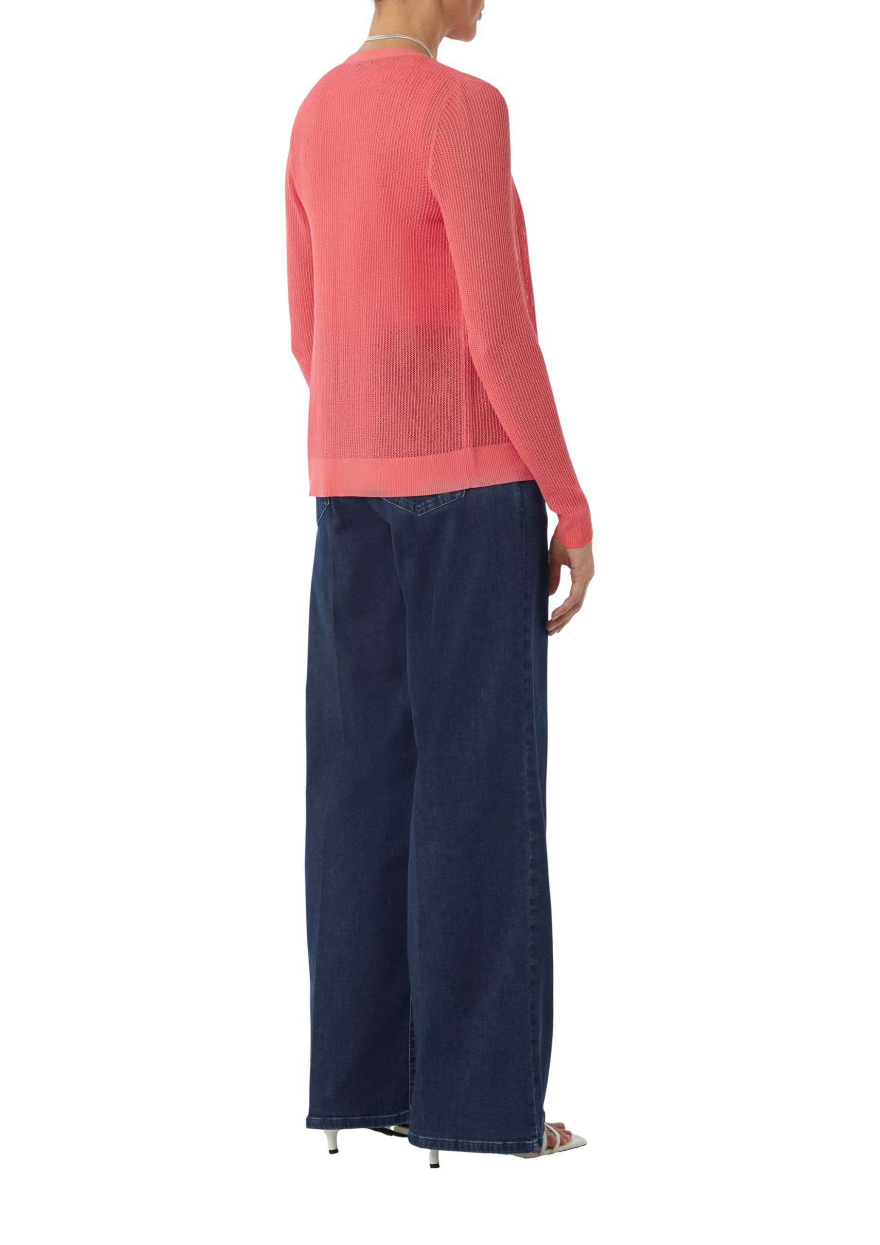 comma-feinstrick-cardigan-slim-fit-v-ausschnitt-strickjacke image 2