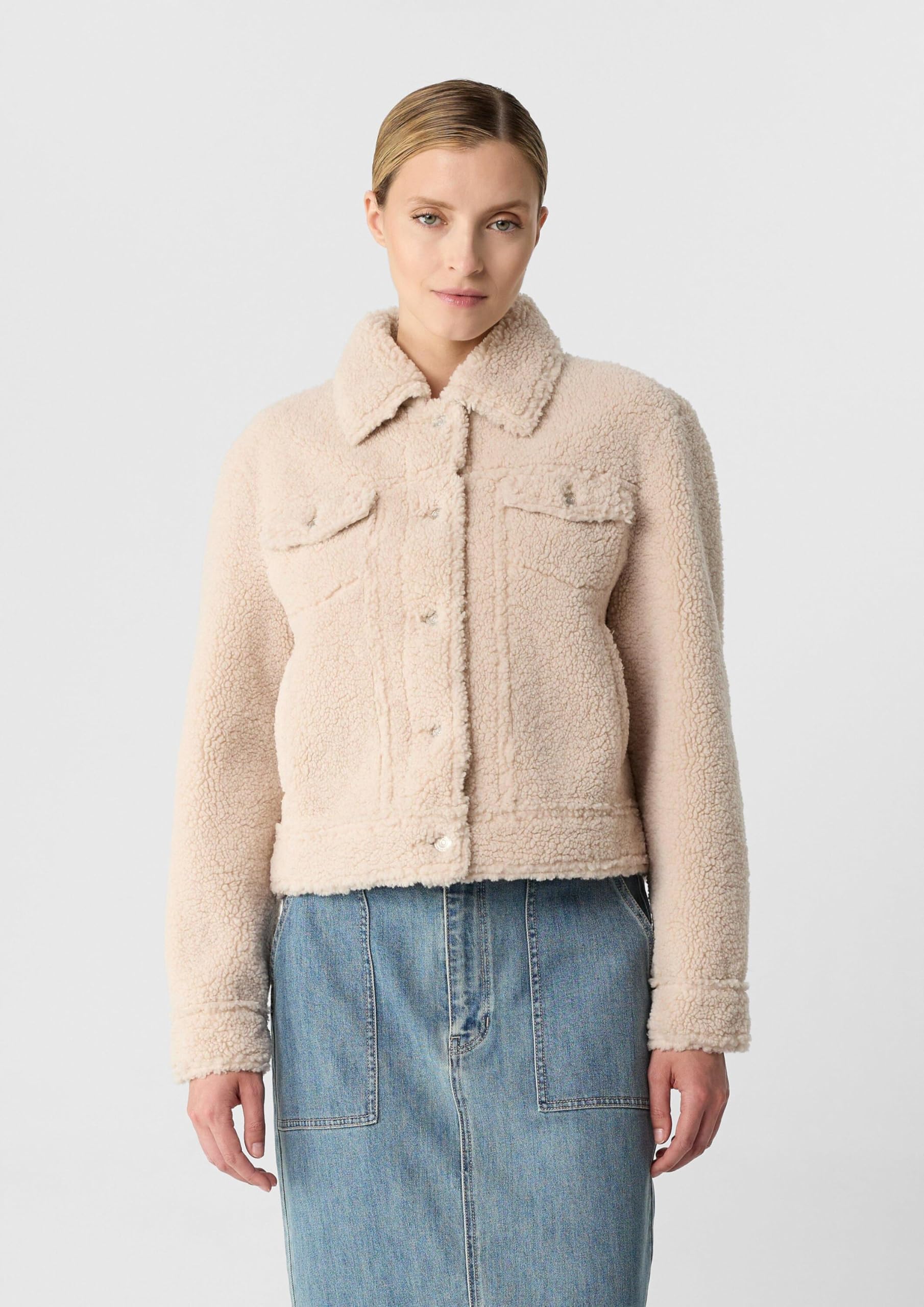 comma-teddy-jacke-damenjacke-kurz-hemdkragen-pl-sch image 3