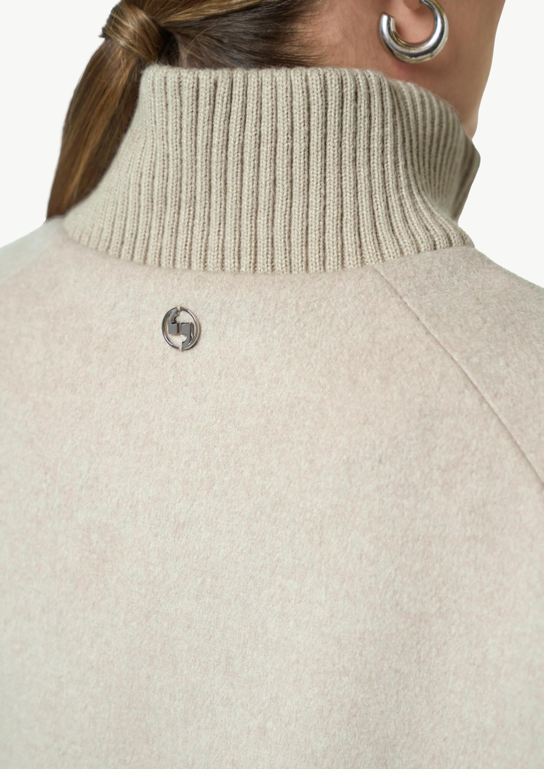 comma-wollmantel-beige-gr-34-46-gerippter-kragen image 6