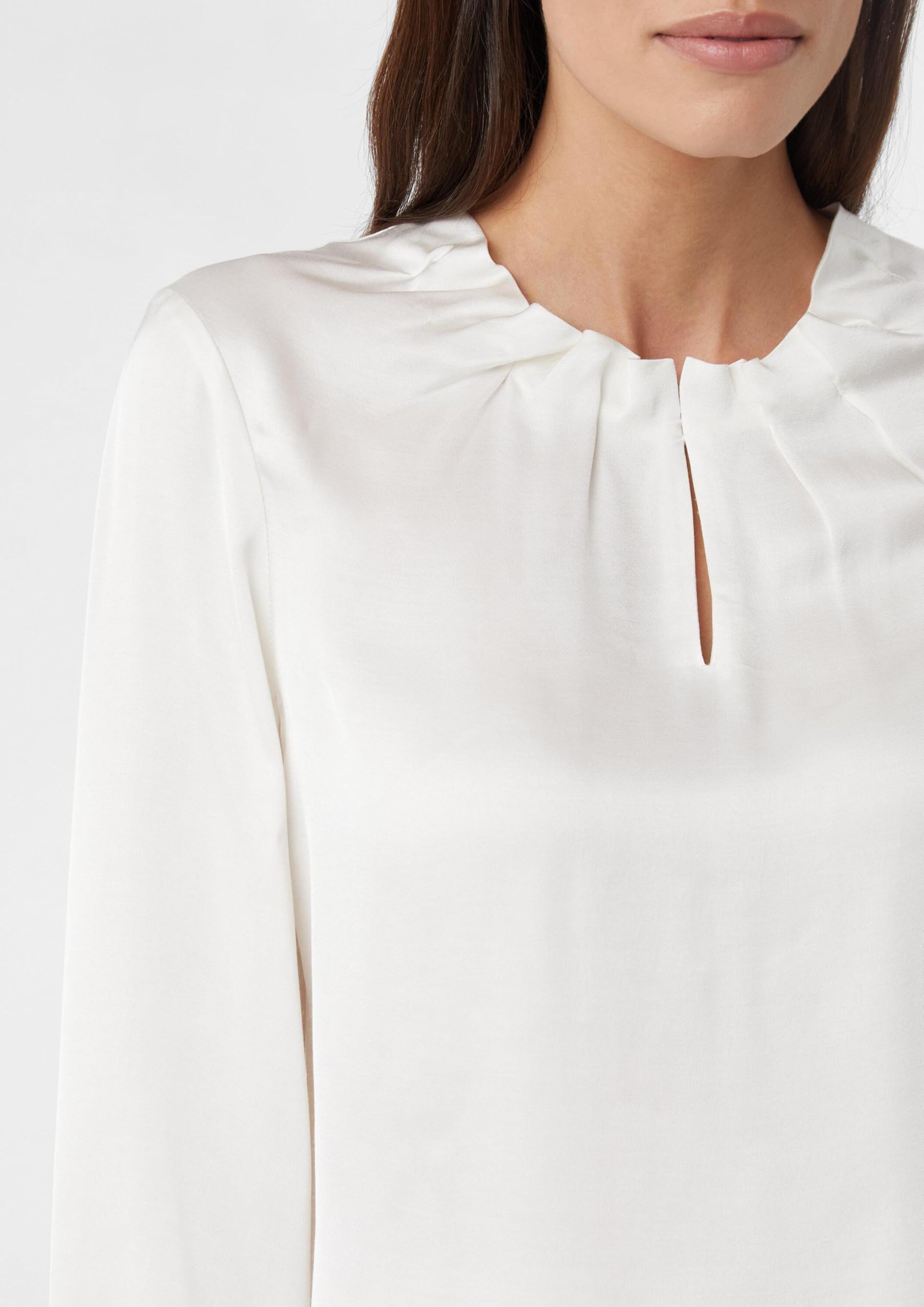 comma-satin-bluse-raffung-langarm-gr-e-44 image 4