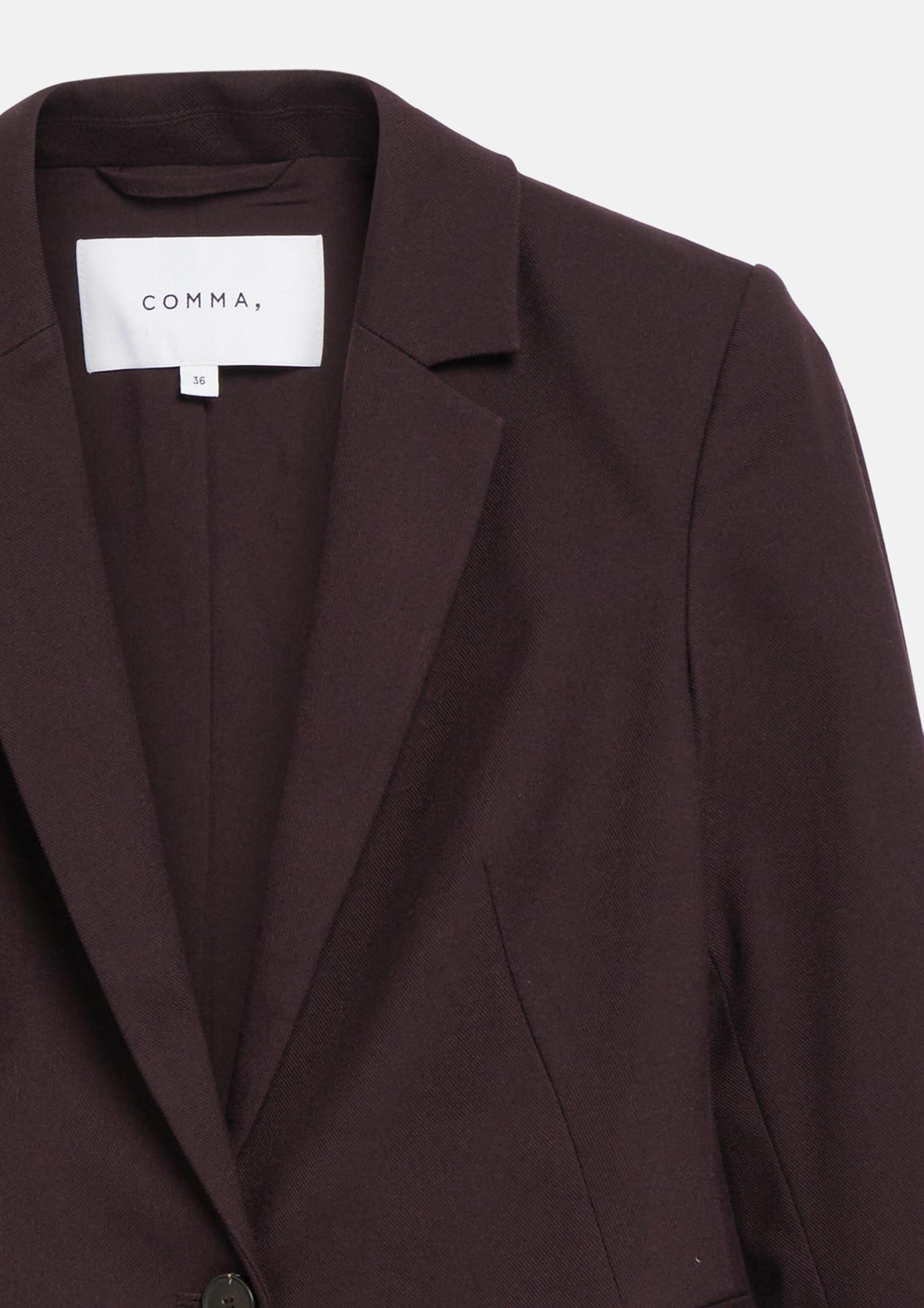 comma-blazer-damen-48-aubergine-antailliert-reverskragen image 5
