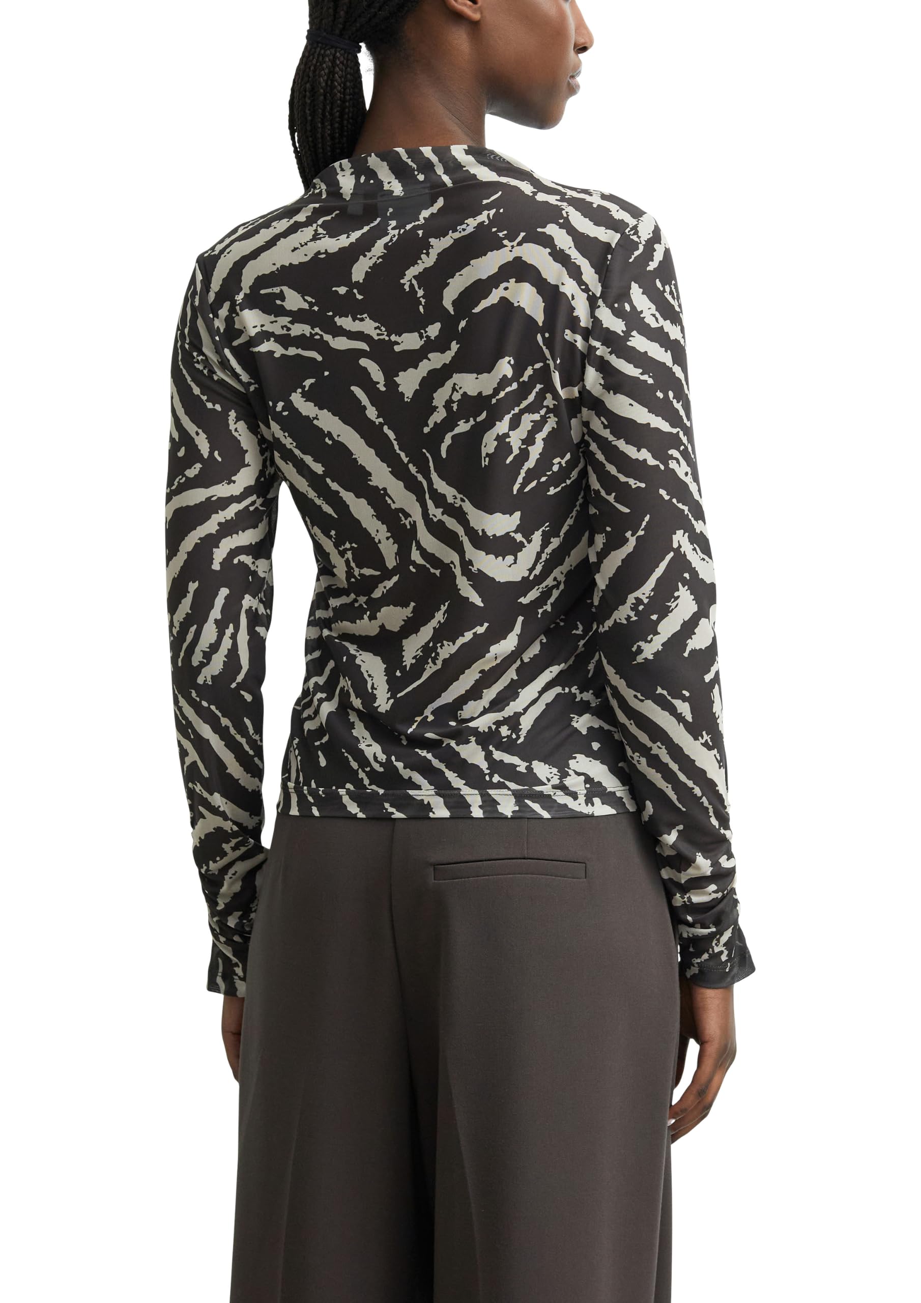 comma-2184531-mesh-shirt-animal-slim-damen-gr-44 image 2