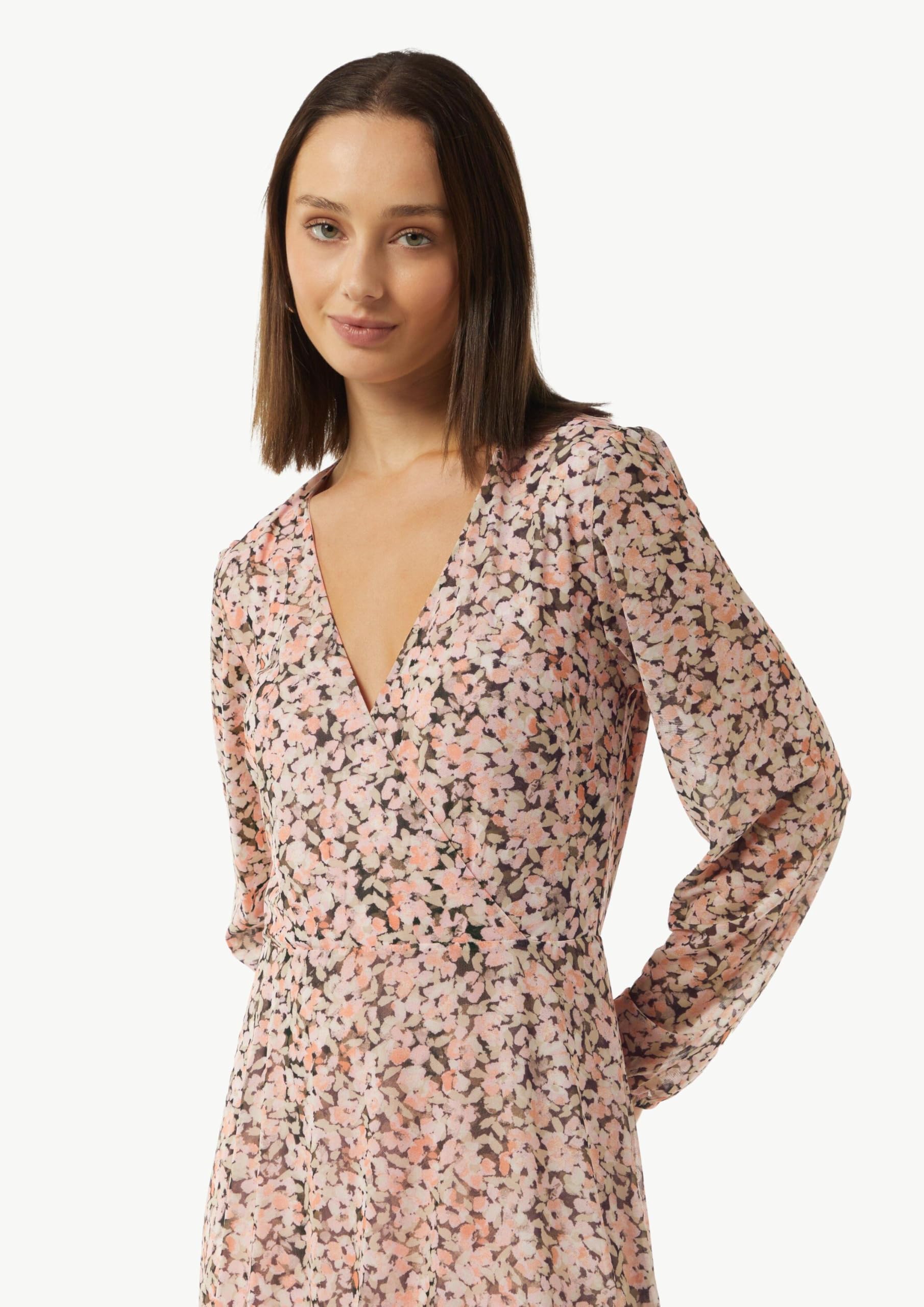 comma-midi-wickelkleid-mesh-all-over-print-gr-40 image 4