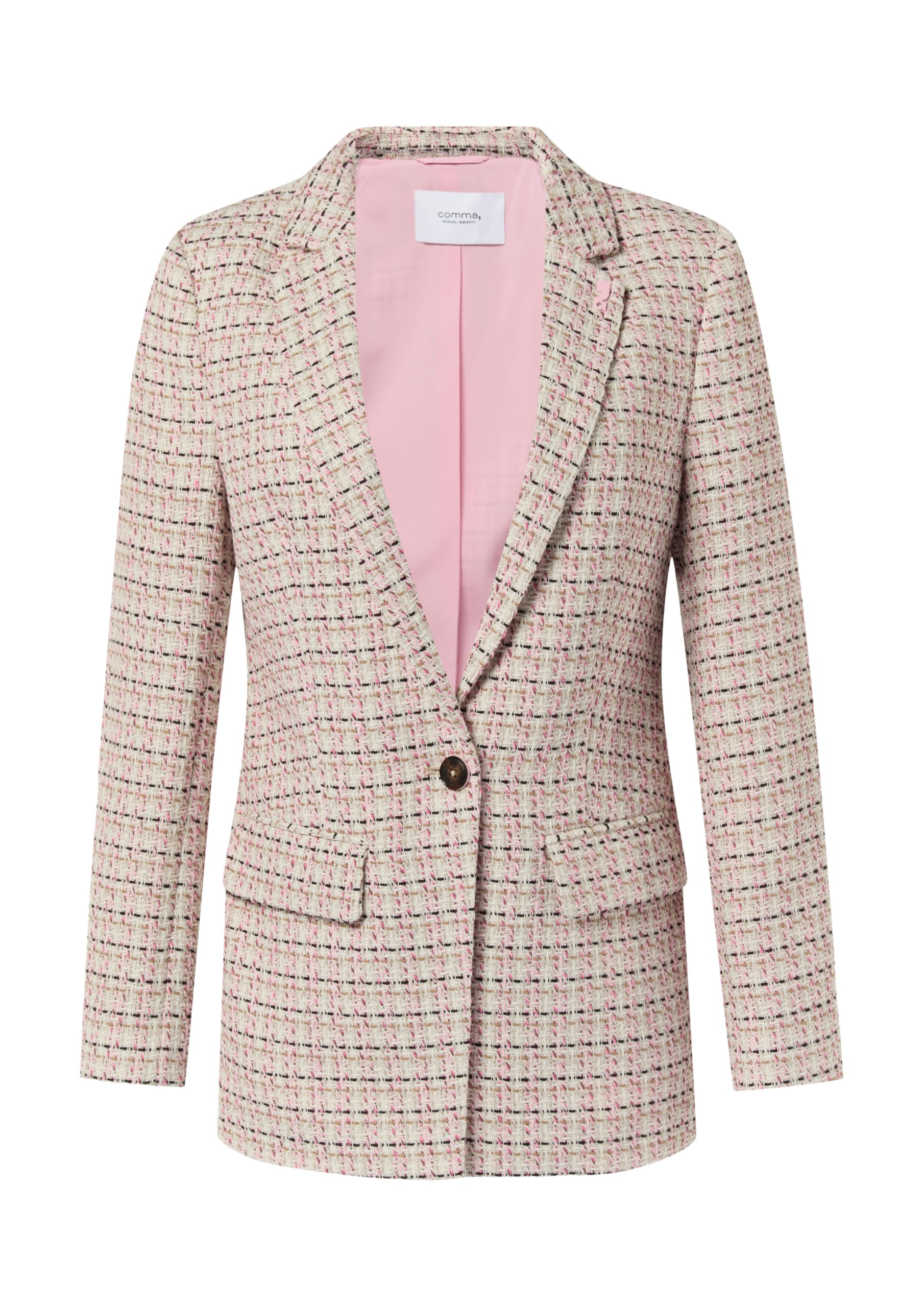 comma-blazer-boucl-damenblazer-strukturiert image 3