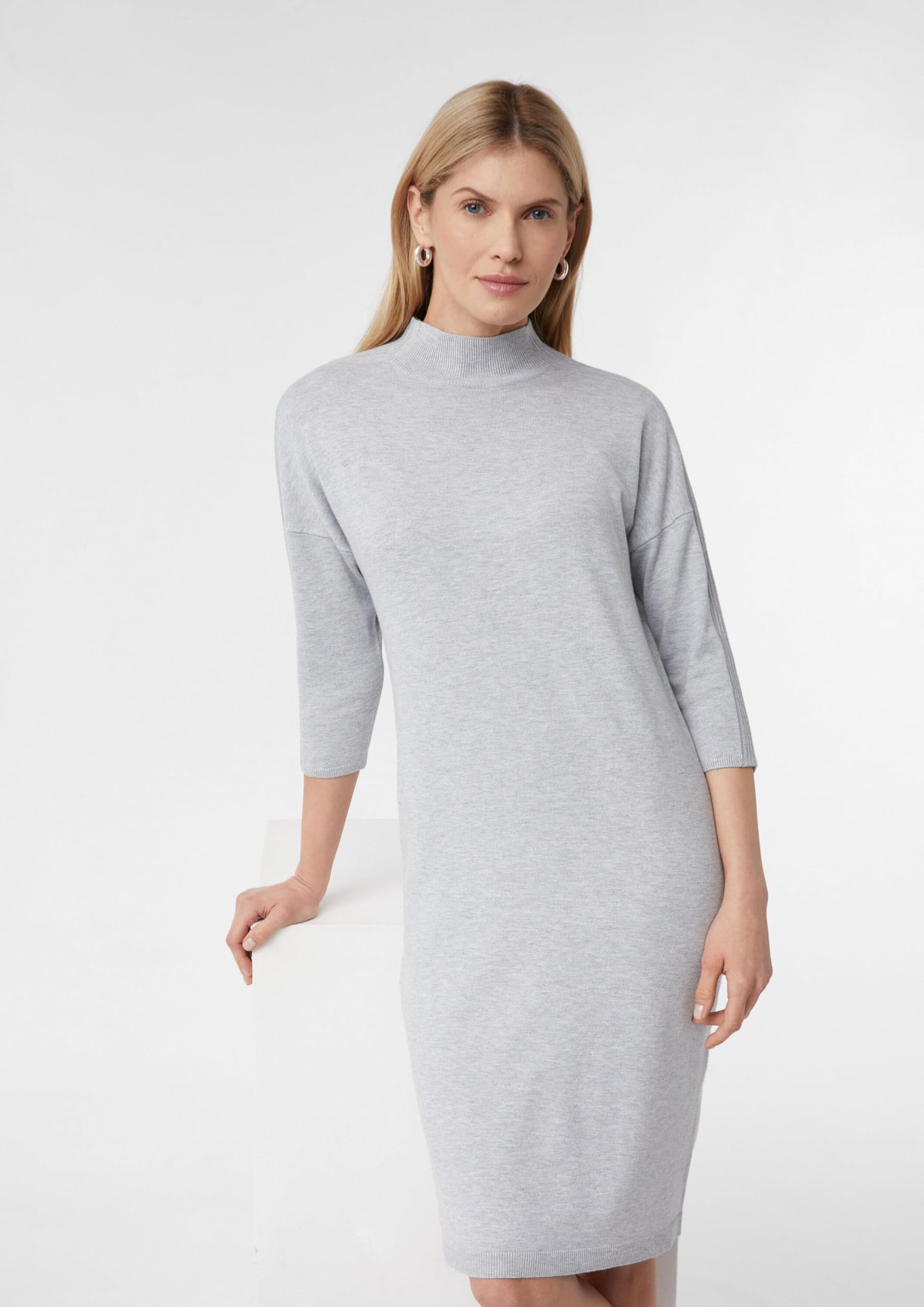 comma-dresses-kleid-2169571-midi-46-grau-meliert image 6