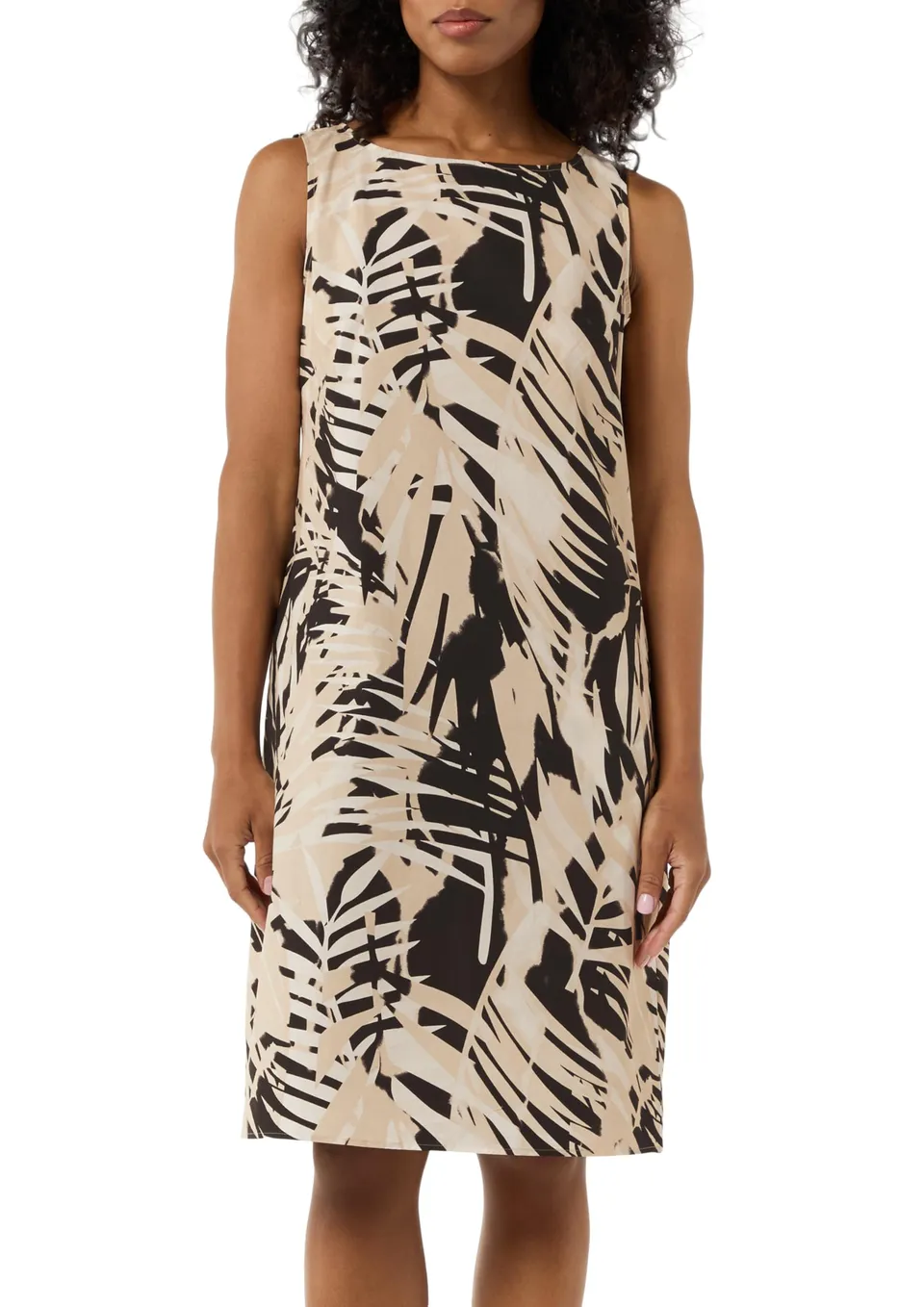 comma-dresses-baumwollkleid-relaxed-fit-schwarz-99a9 image 1