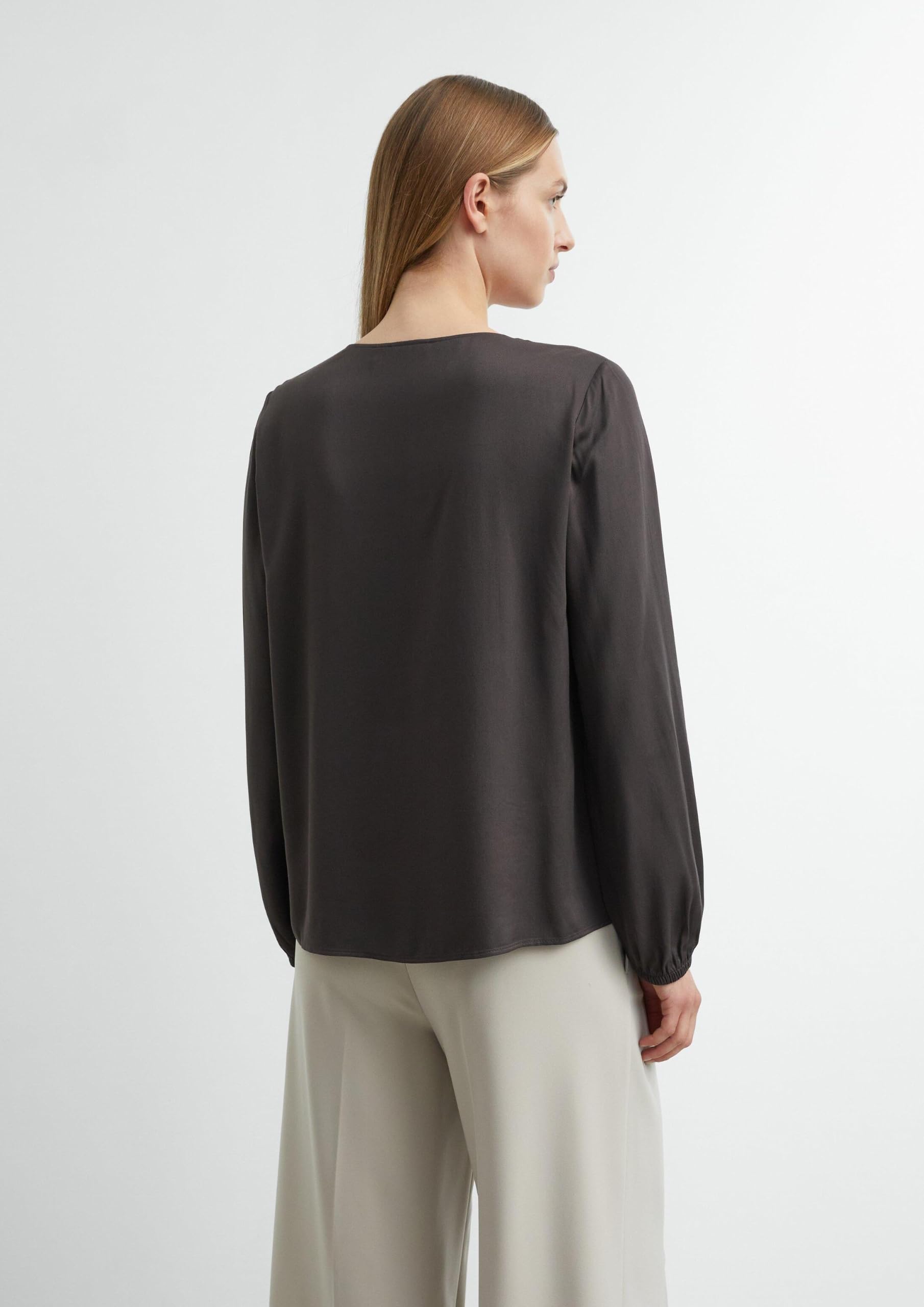 comma-blouses-bluse-viskose-v-ausschnitt-langarm image 7