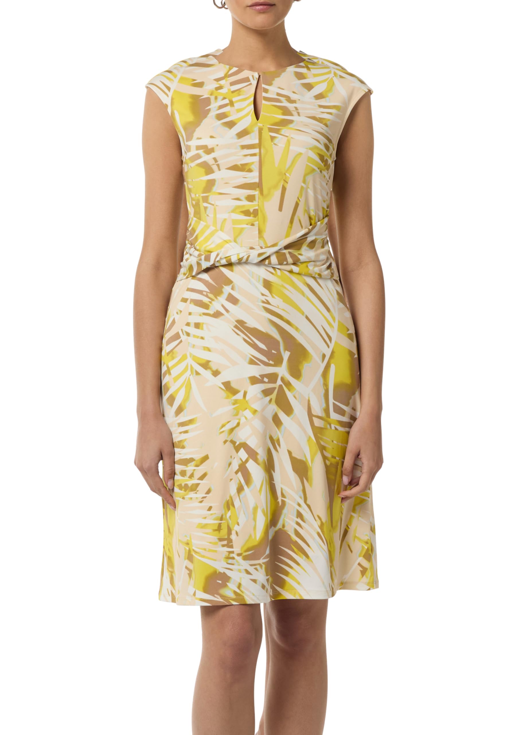 comma-midikleid-riegel-detail-allover-print-kleid-gr-44 image 1