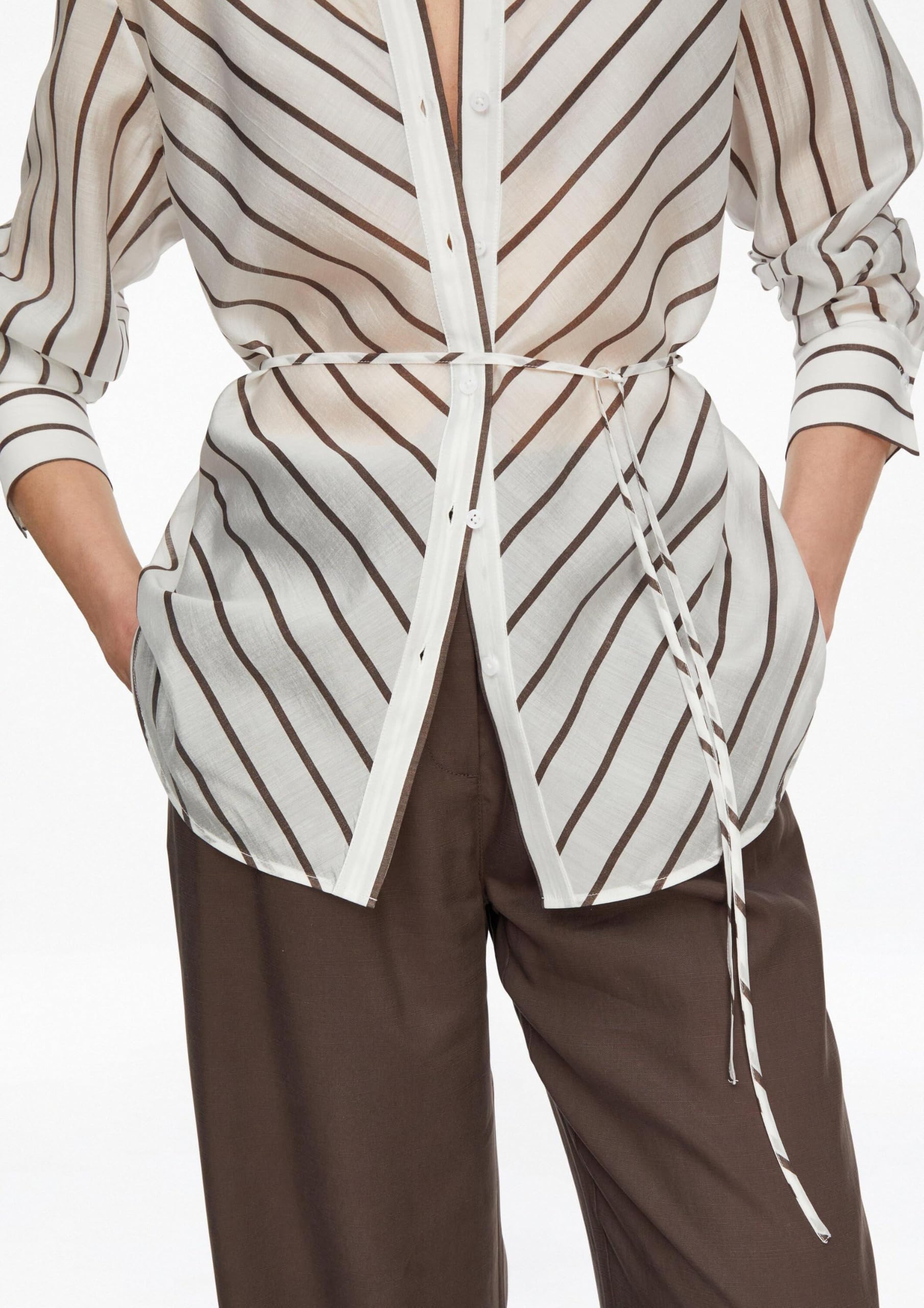 comma-blouses-lyocellmix-streifenbluse-gr-e-40-g-rtel image 4