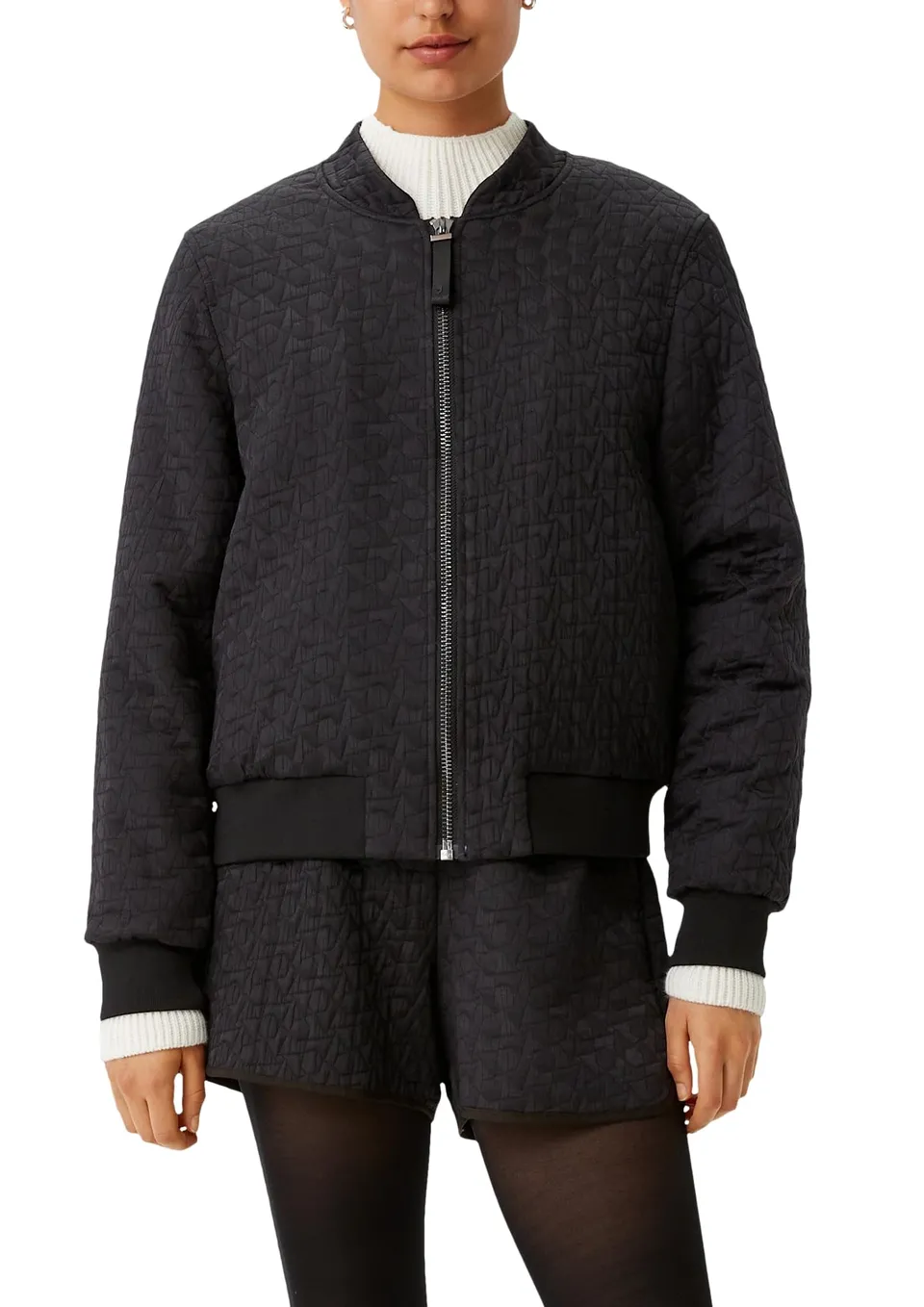 comma-blazer-webware-jacke-gemustert-damen-gr-36 image 1
