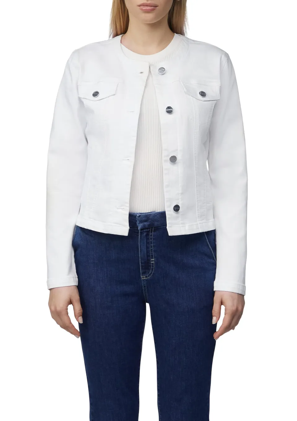 comma-jeansjacke-tailliert-waschung-blau image 1