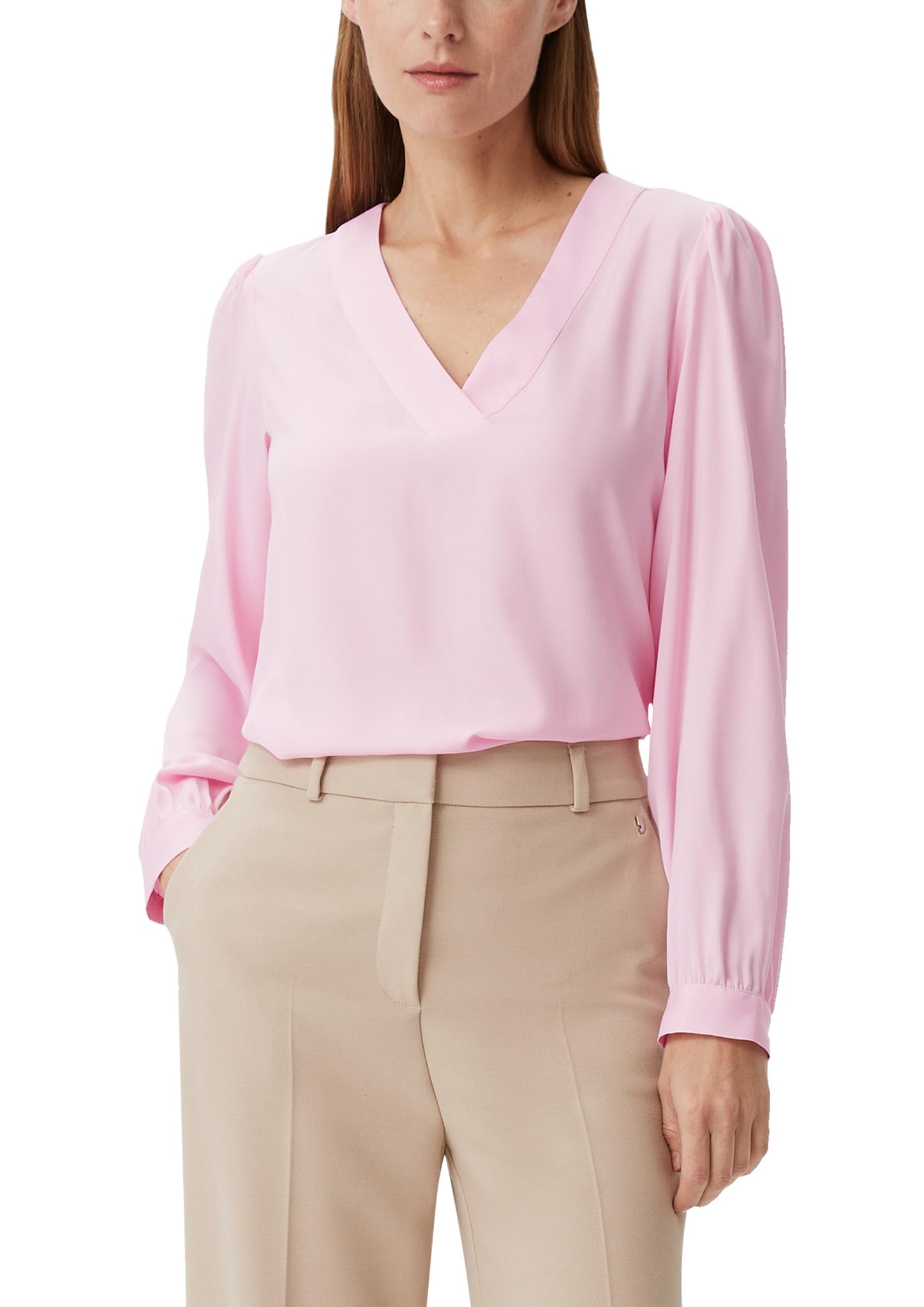 comma-satinbluse-viskosemix-orange-gr-36-damen image 7