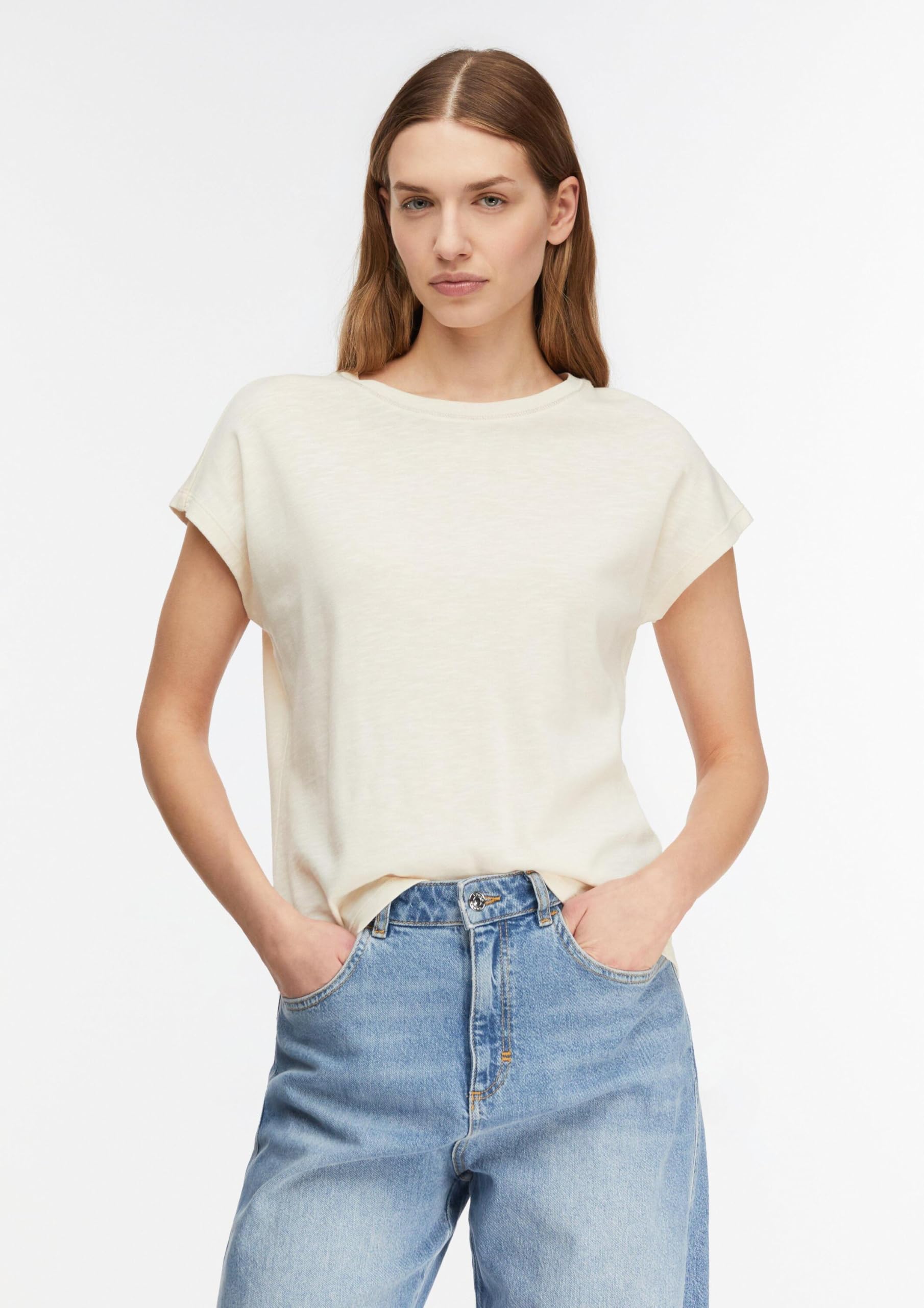 comma-tops-t-shirt-gr-42-regular-rundhals-wei image 6