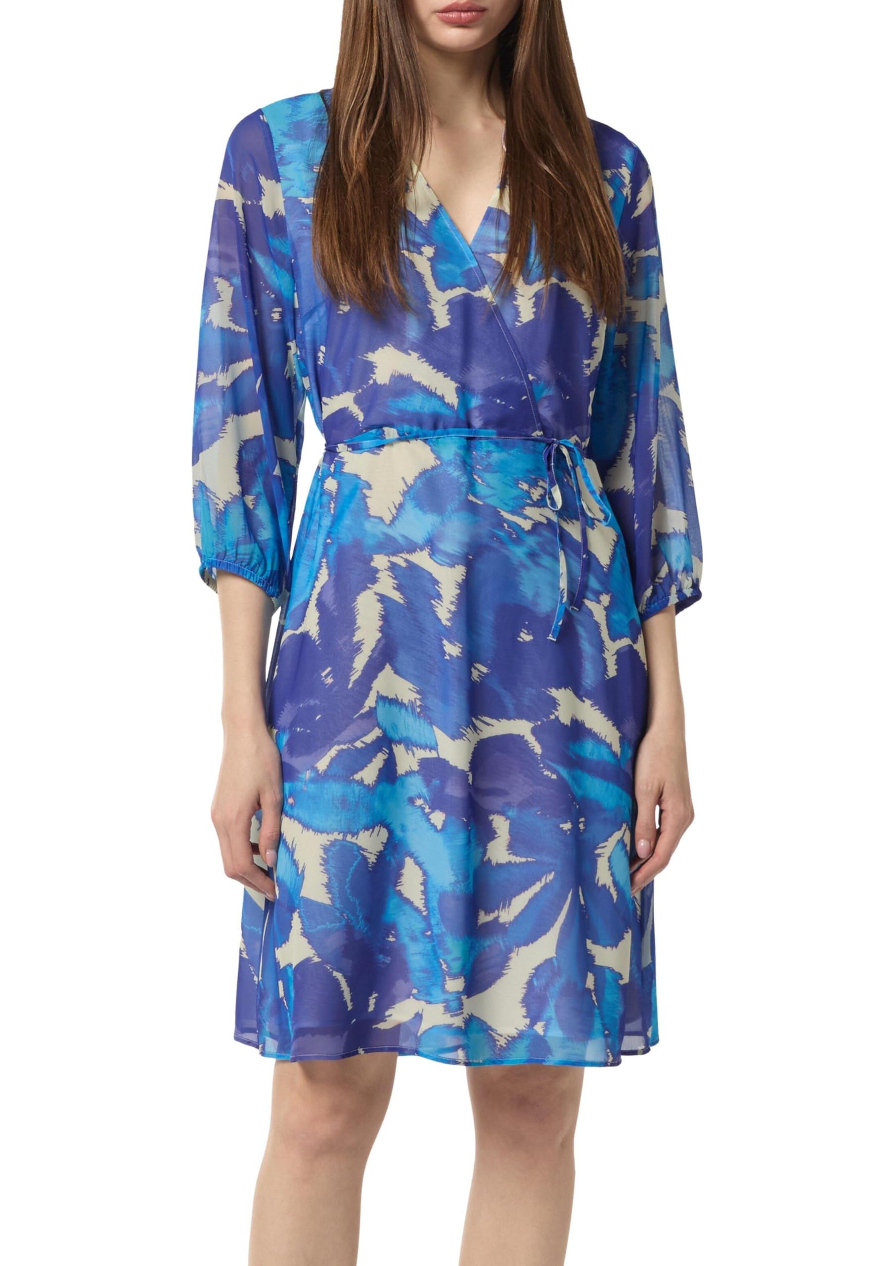 comma-chiffon-kleid-damen-himmelblau-gr-36-kurz image 1