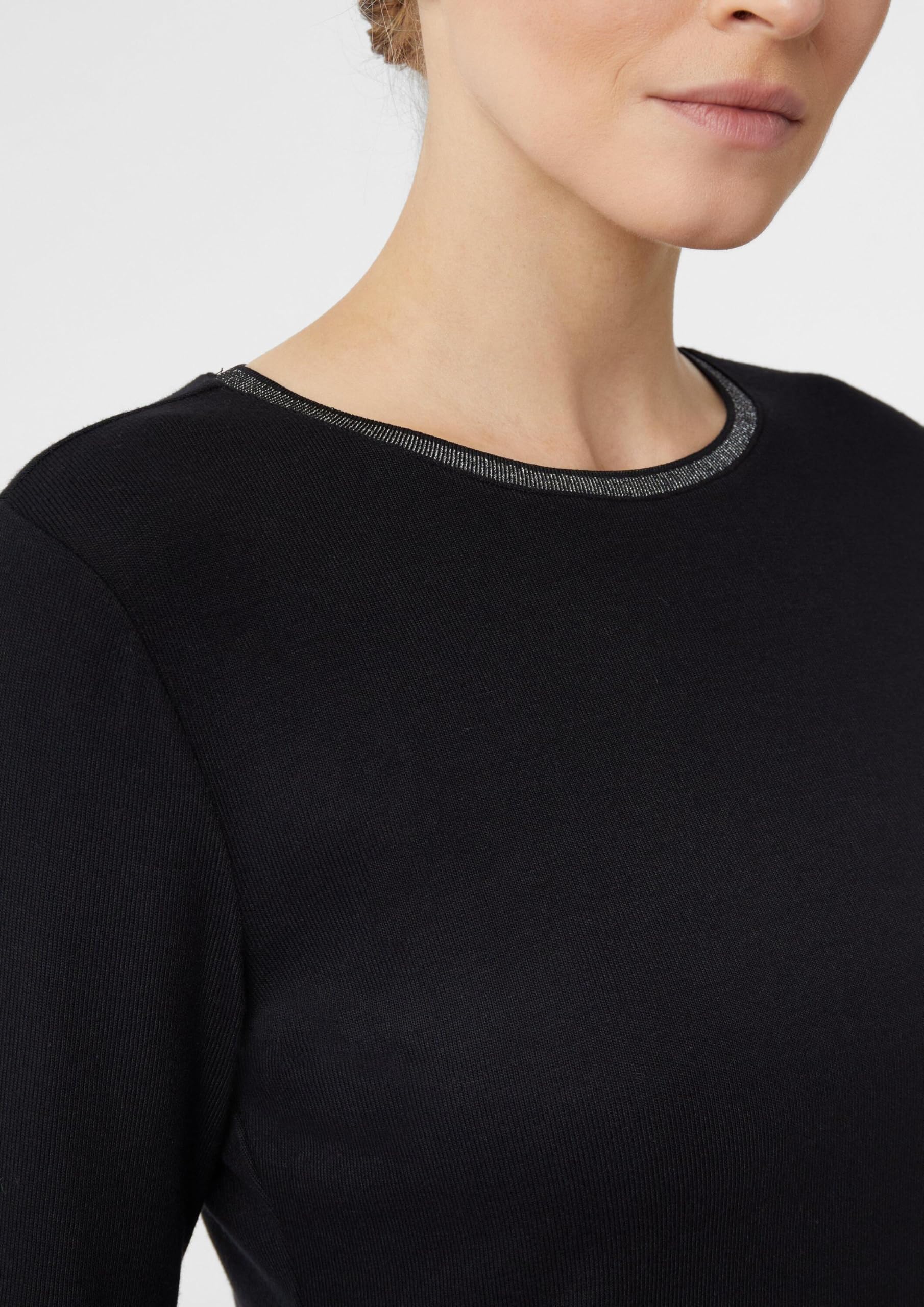 comma-longsleeve-slim-fit-glitzer-schwarz-9999-gr-40 image 4