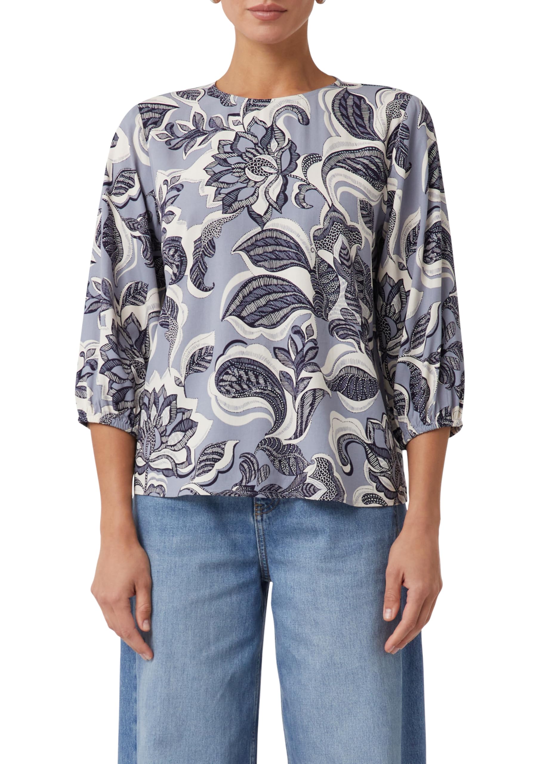 comma-twill-bluse-all-over-print-gr-e-38-luftig image 1