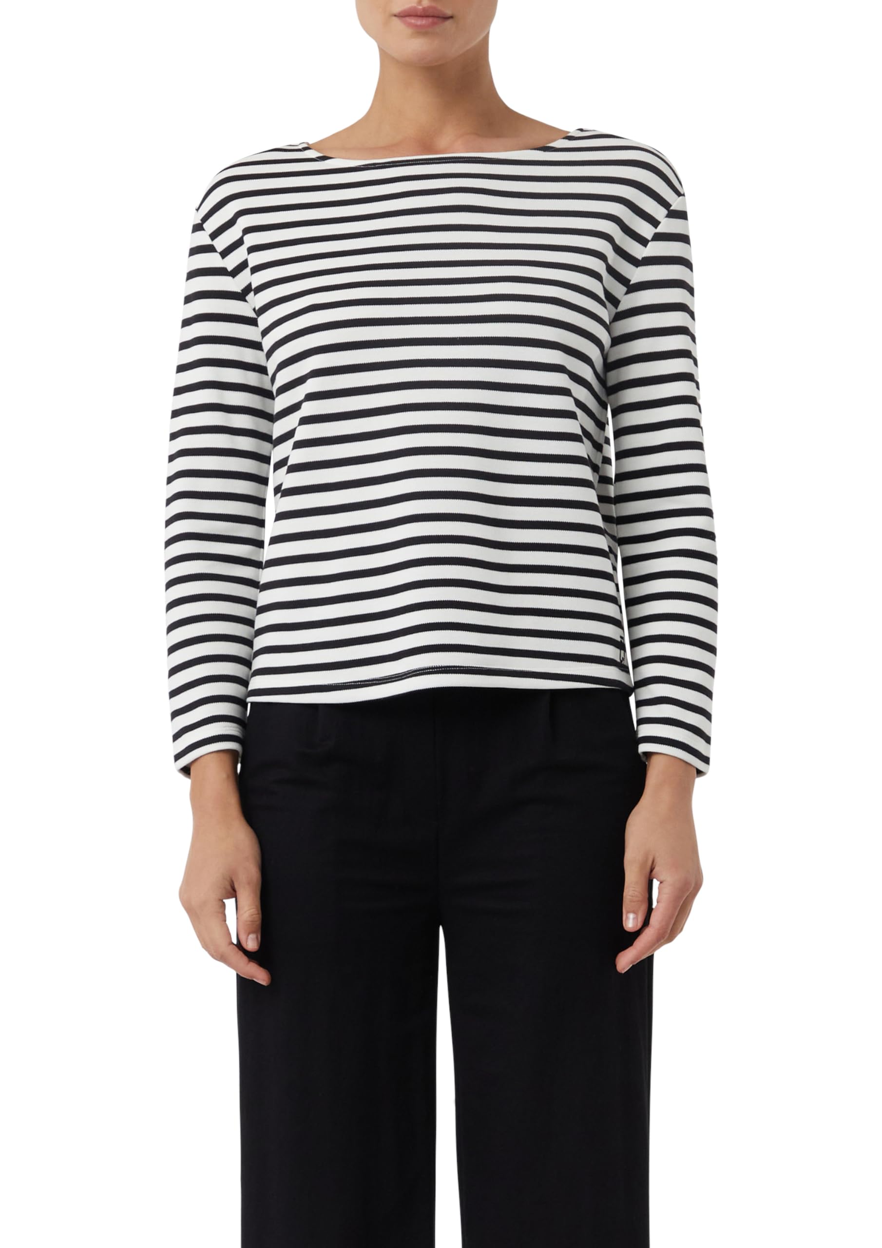 comma-sweatshirt-gestreift-piqu-gr-36 image 1