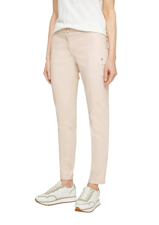 comma-trousers-stoffhose-sandfarben-schmal-gr-36 image 1