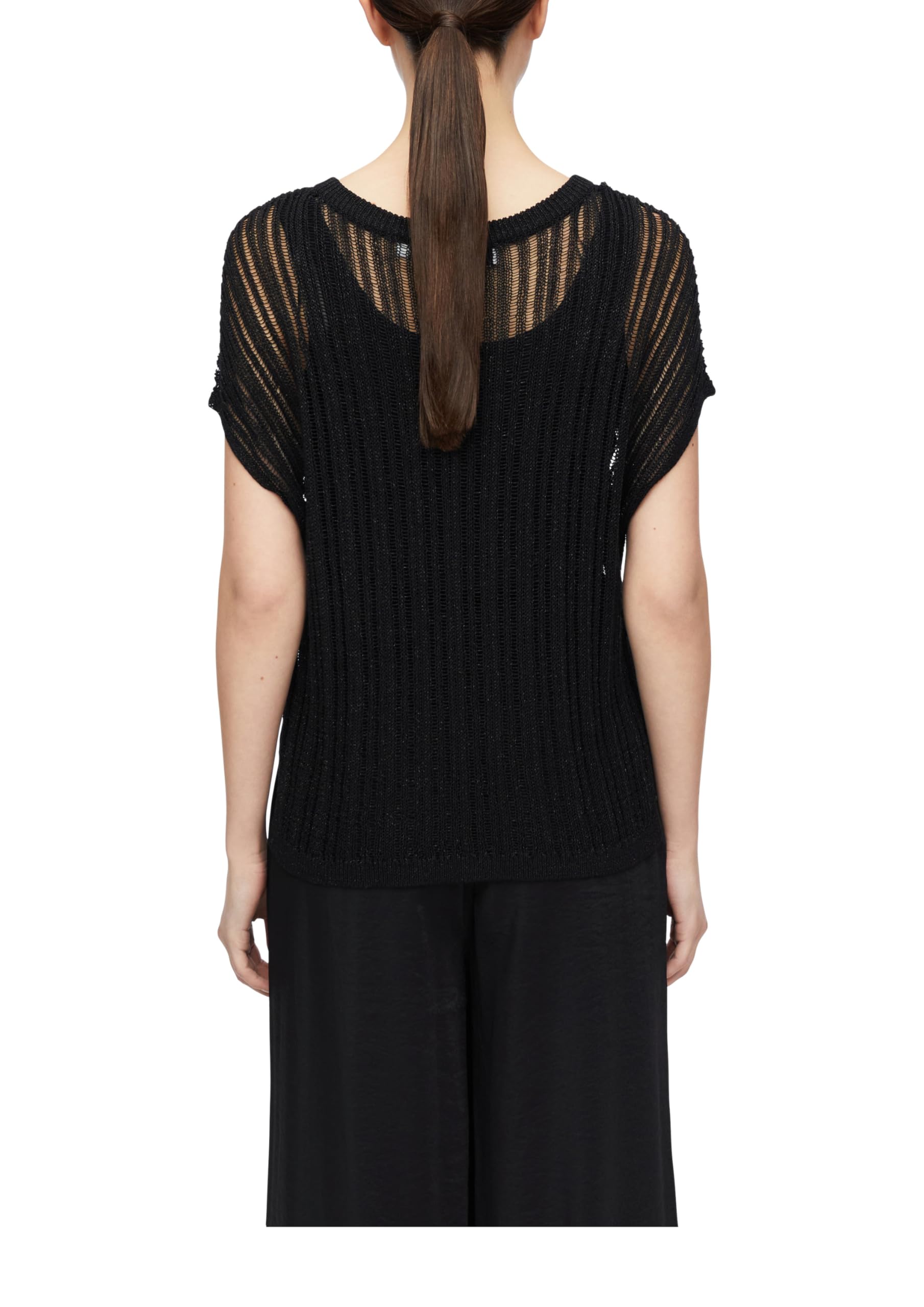 comma-poncho-strick-glitzergarn-viskosemix-relaxed-fit-s image 2