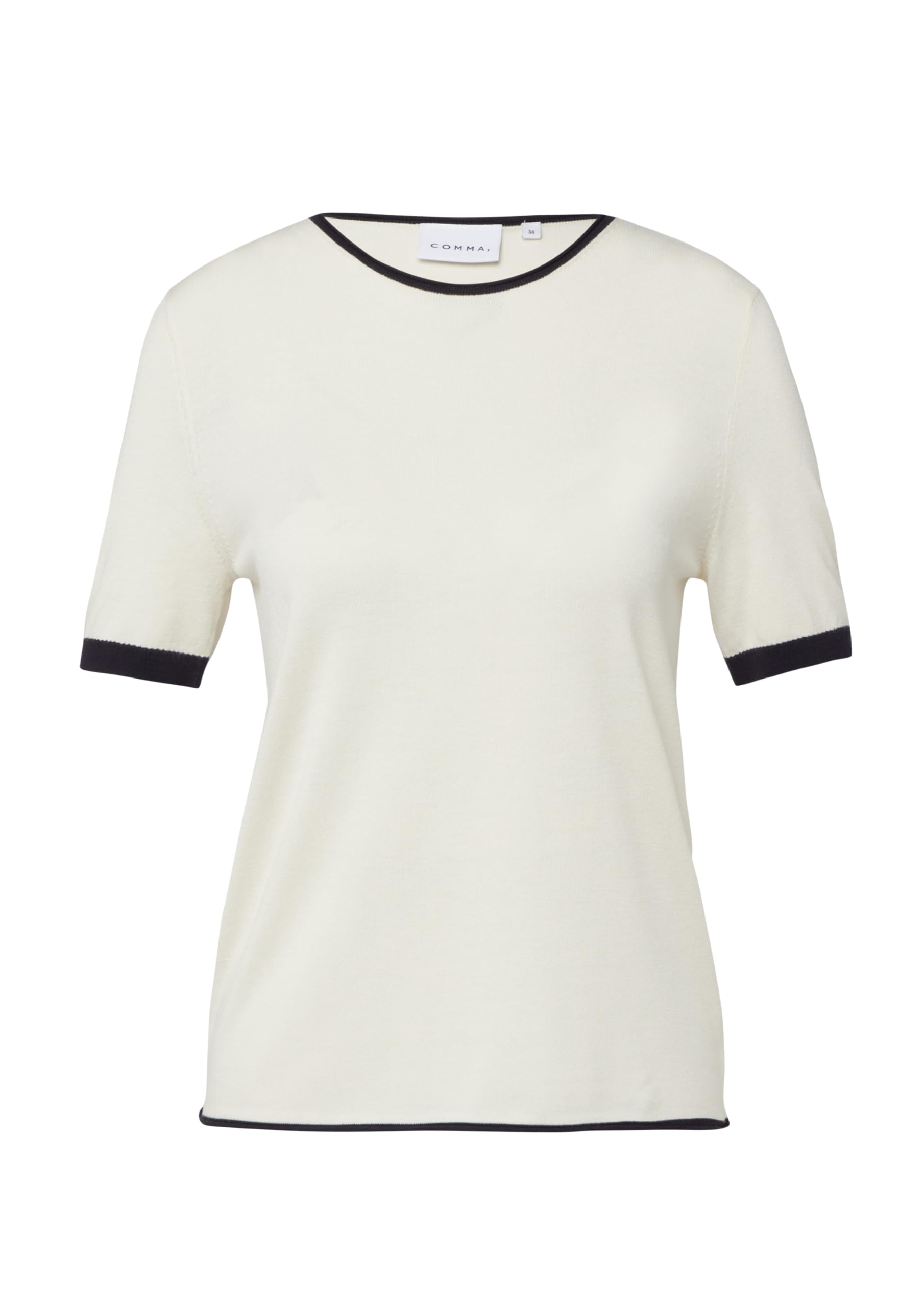 comma-feinstrick-shirt-kontrast-shirt-gr-42-wei image 4