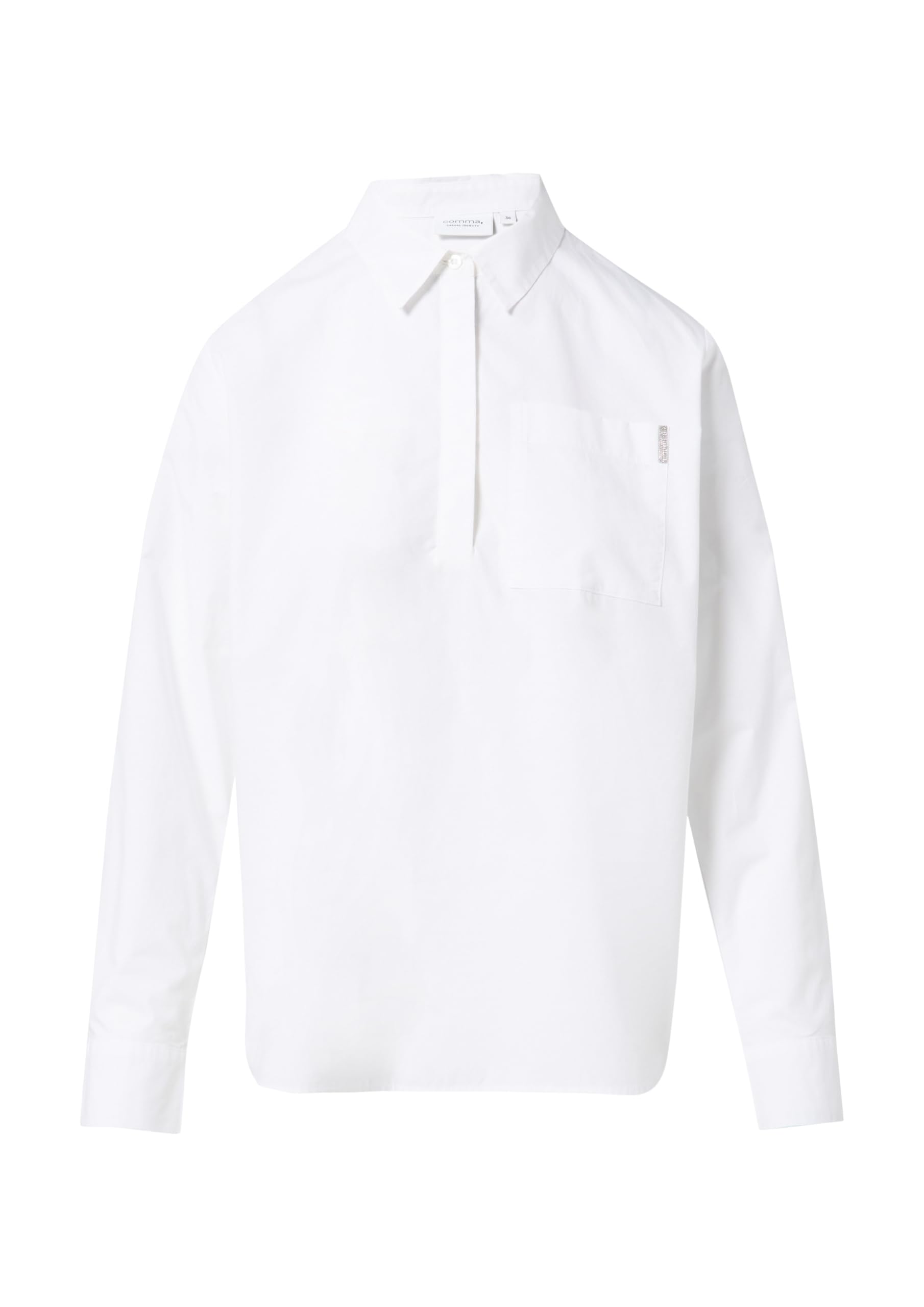 comma-2157952-popeline-bluse-damen-gr-38-knopfleiste image 4