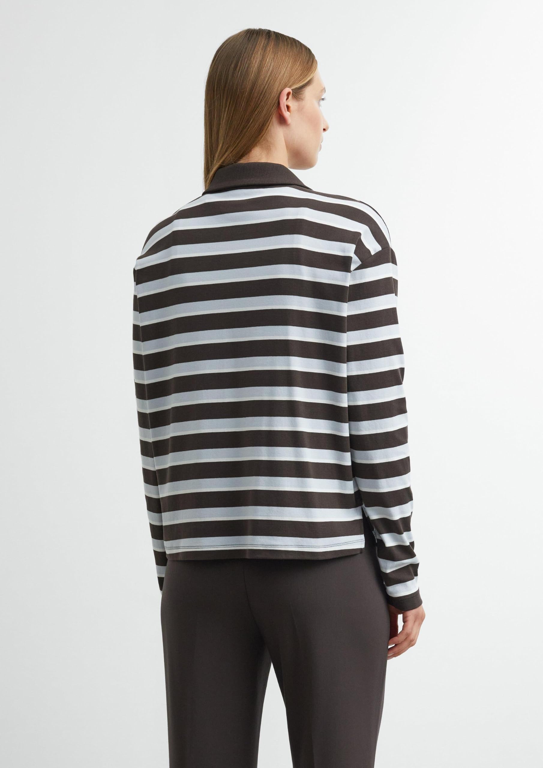 comma-tops-poloshirt-langarm-relaxed-fit-gr-38-mit-logo image 7