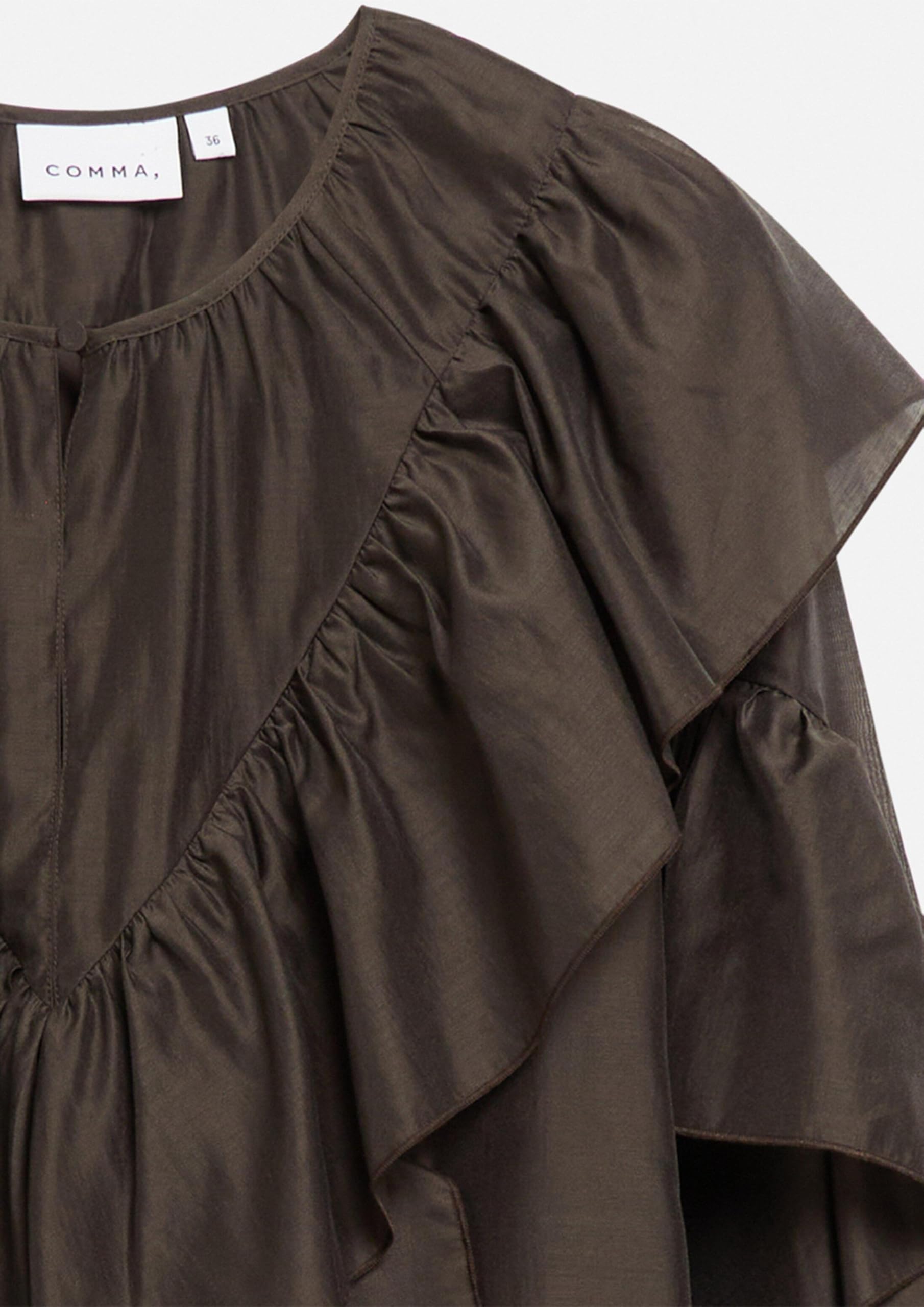 comma-blouses-volant-bluse-langarm-gr-36-raffung image 5