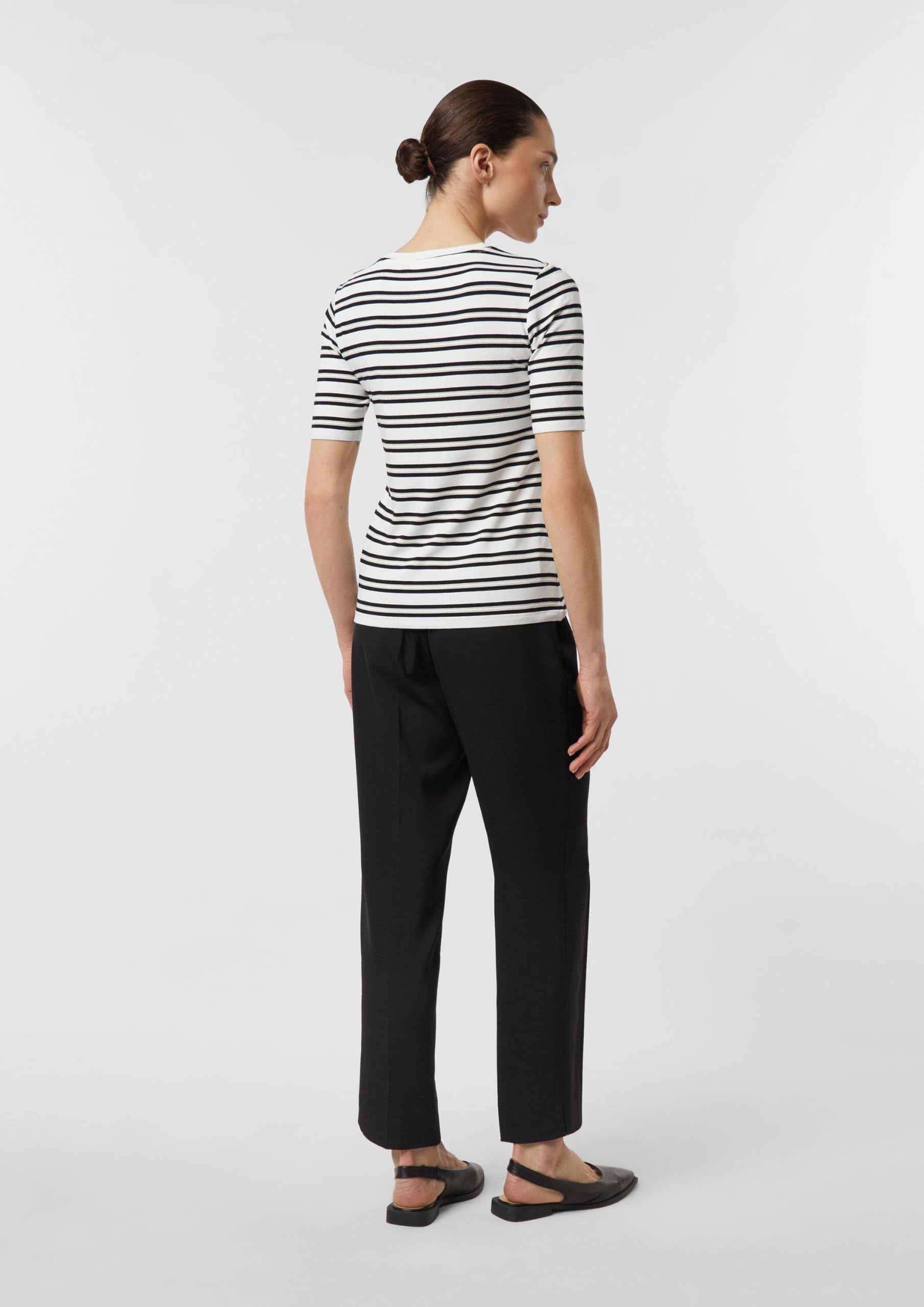 comma-t-shirt-damen-slim-fit-streifen-3-4-arm image 8
