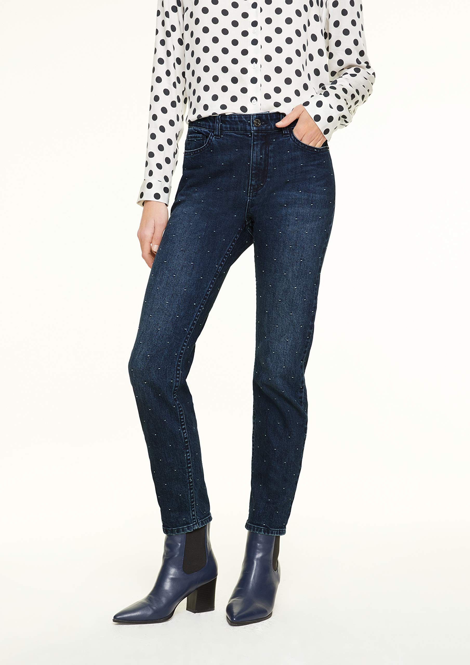 comma-jeans-schmal-mittlere-waschung-stickerei-gr-38 image 2