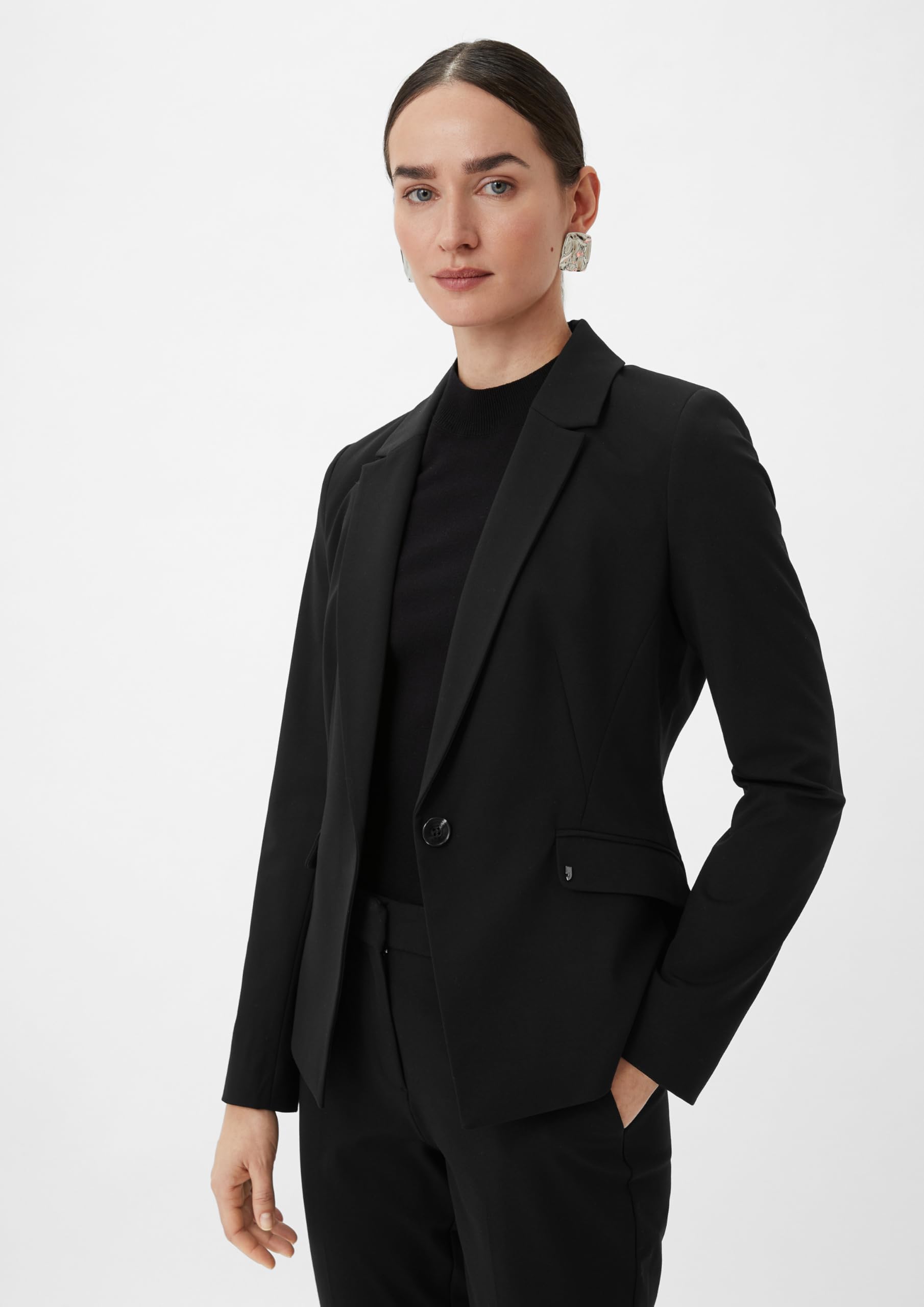 comma-blazers-blazer-viskosemix-schwarz-gr-44-schwarz image 5