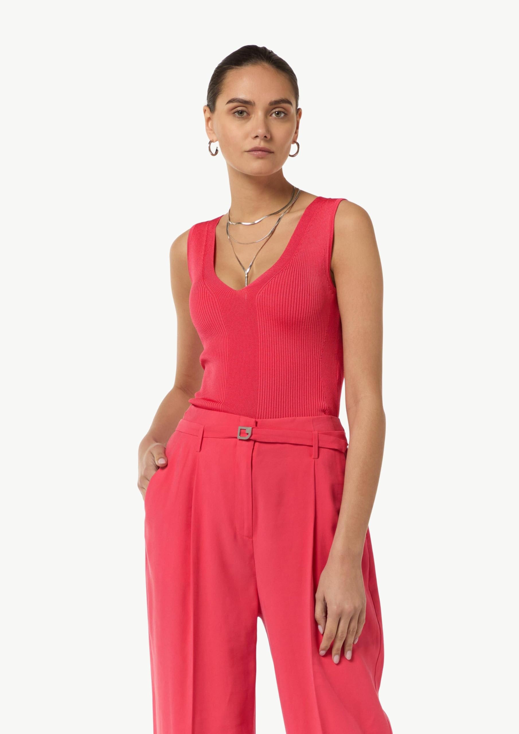 comma-strickpullunder-damen-blau-viskosemix-slipover image 6