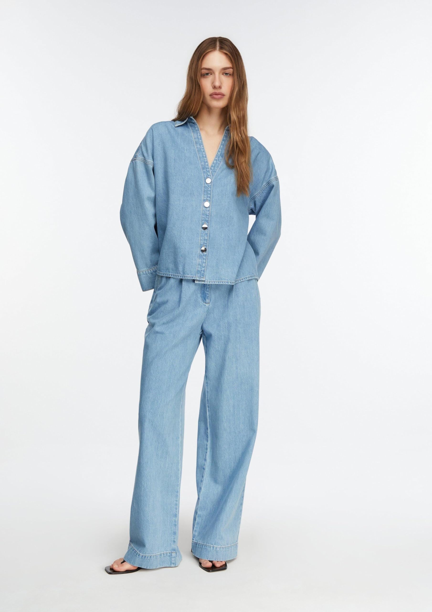 comma-jeans-wide-leg-high-rise-gr-e-38-lyocell-denim image 7