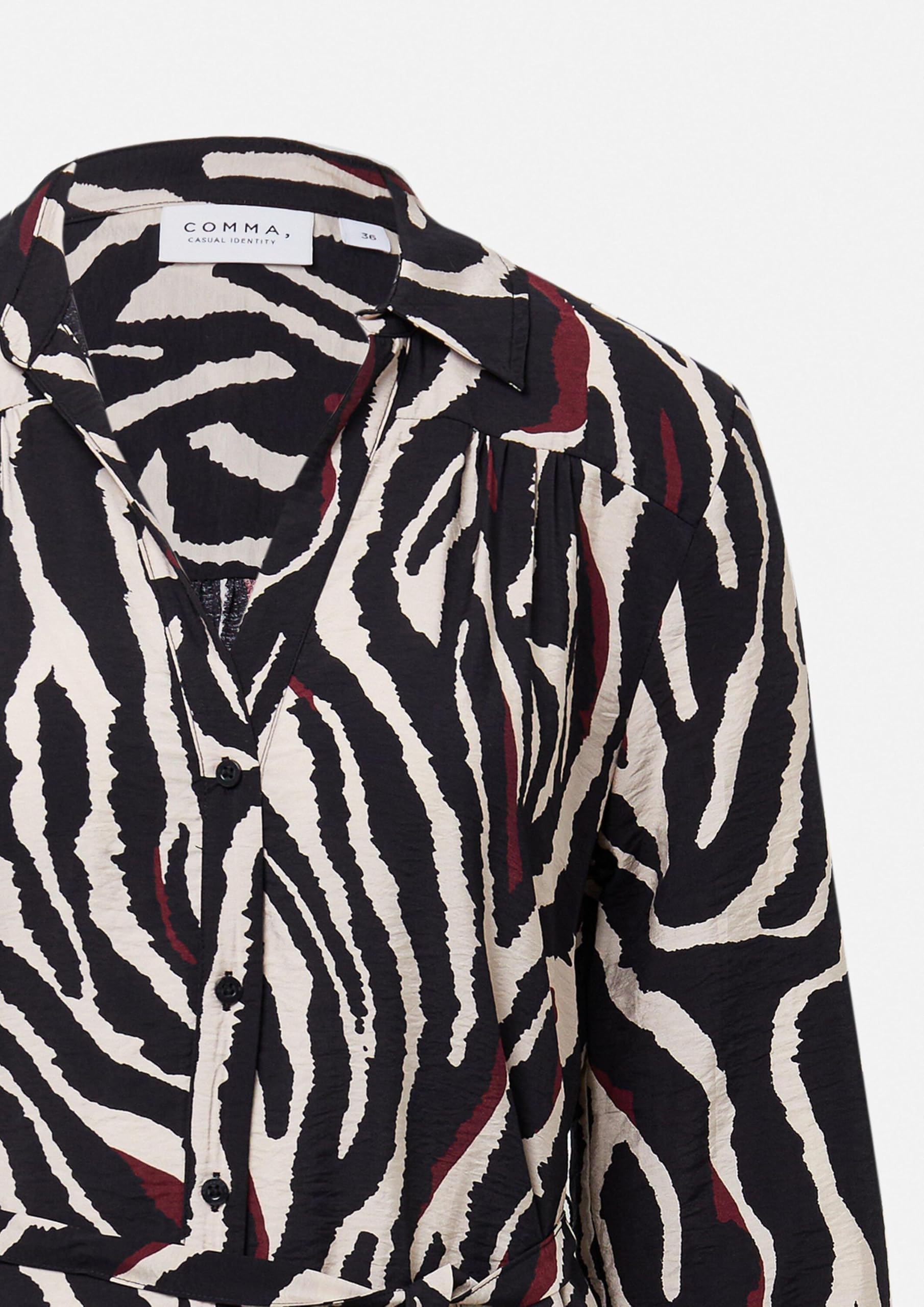 comma-hemdblusenkleid-animal-print-gr-38-mit-g-rtel image 5