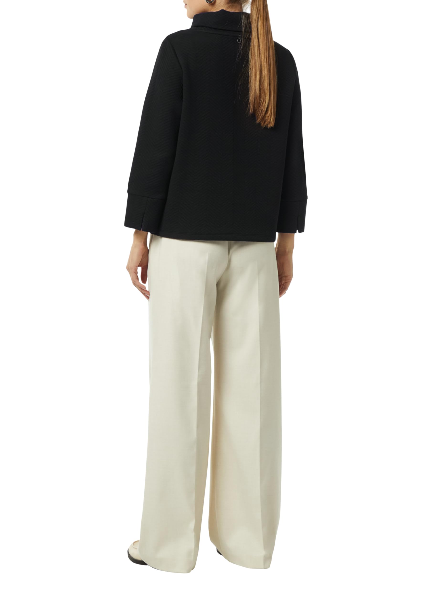 comma-sweatshirt-rollkragen-strukturmuster-baumwolle image 2