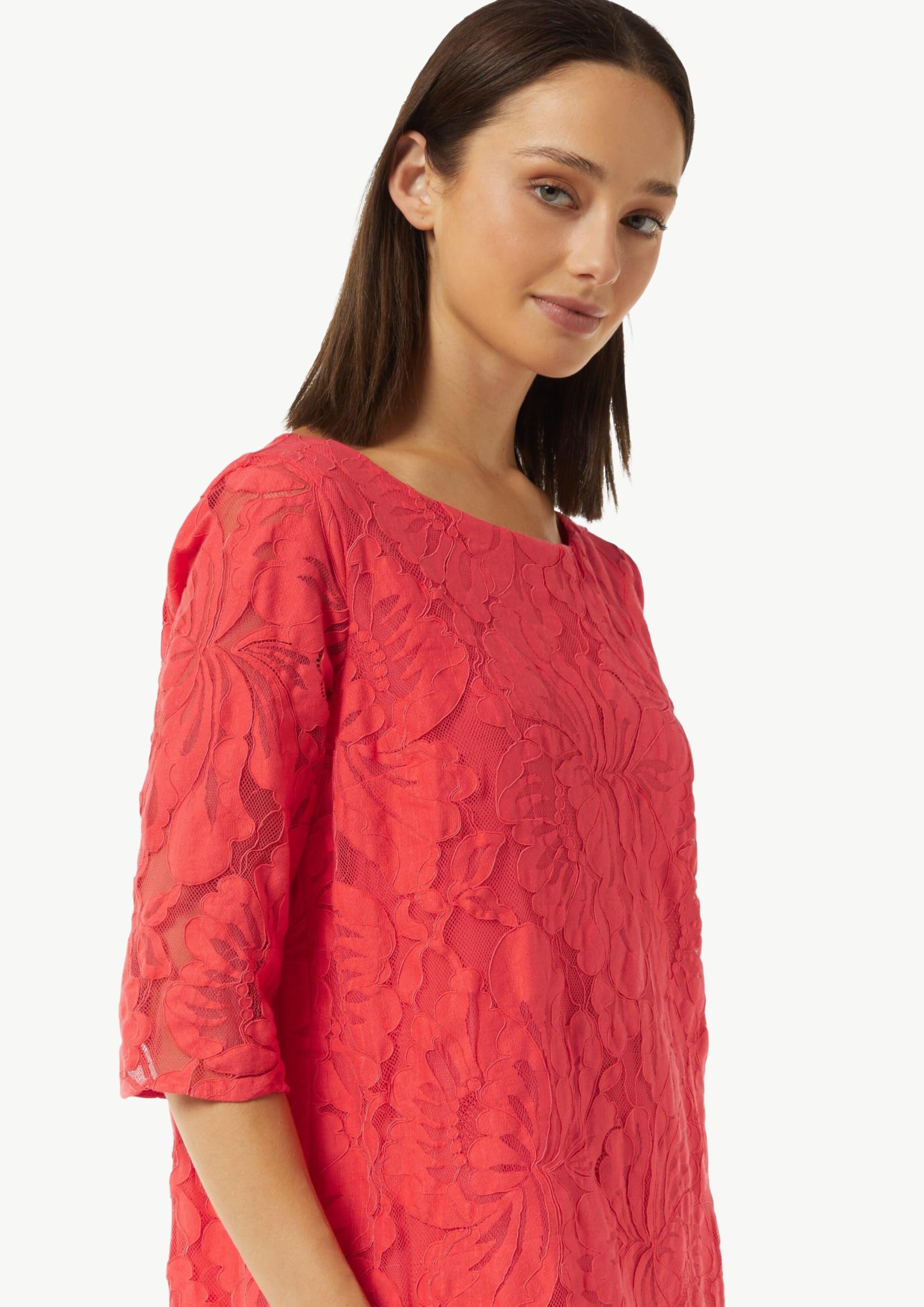 comma-spitzenkleid-pink-4294-kurz-floral image 4