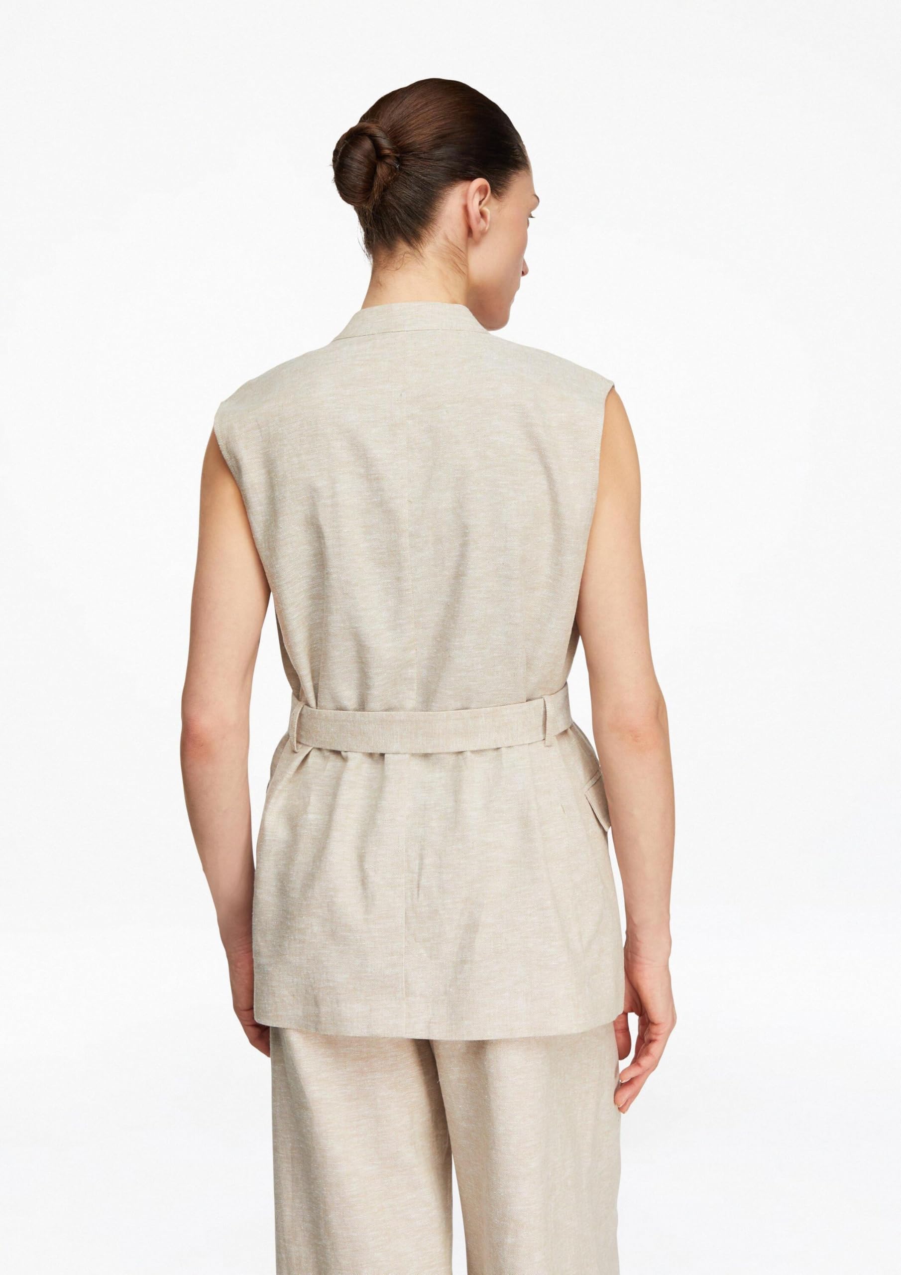 comma-utility-weste-damen-leinen-mix-gr-32-stehkragen image 7