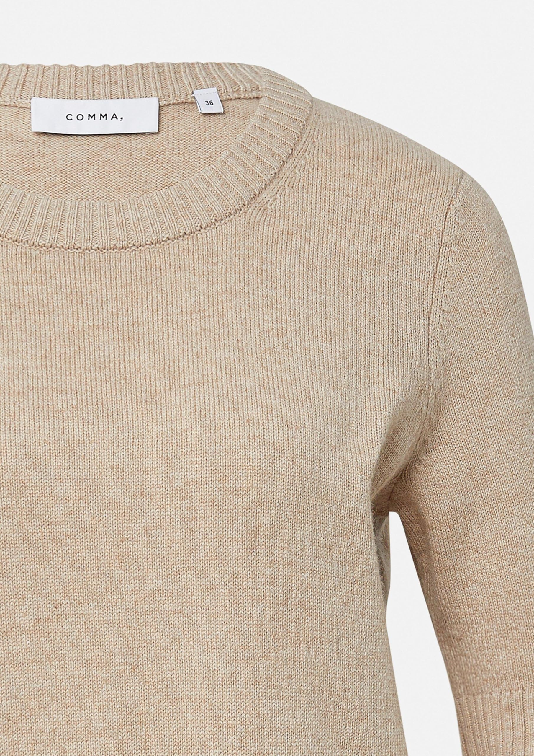 comma-knitwear-strickpullover-kurzarm-gr-44-sandfarben image 5