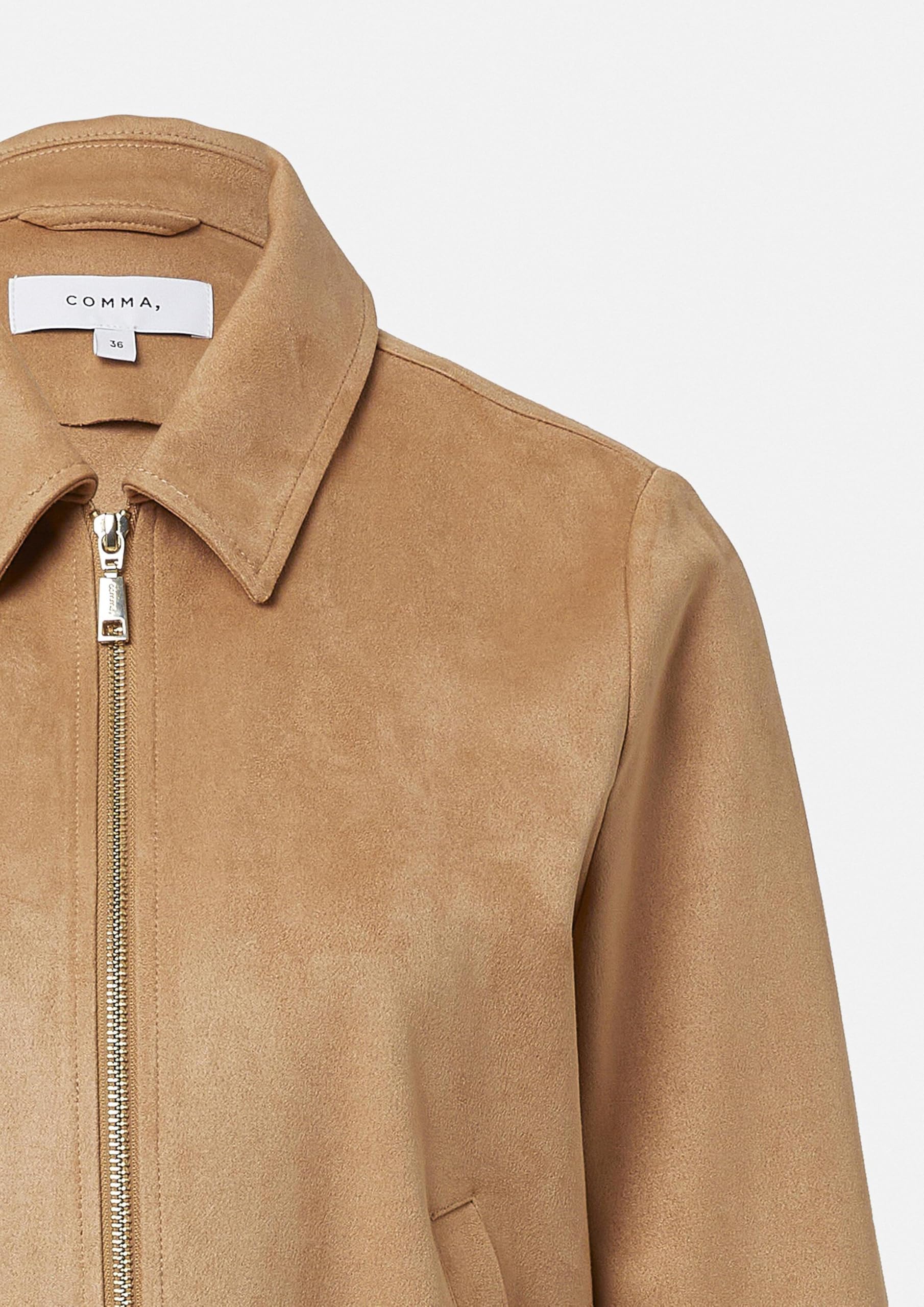 comma-jackets-leichte-jacke-veloursleder-imitat-gr-38 image 6