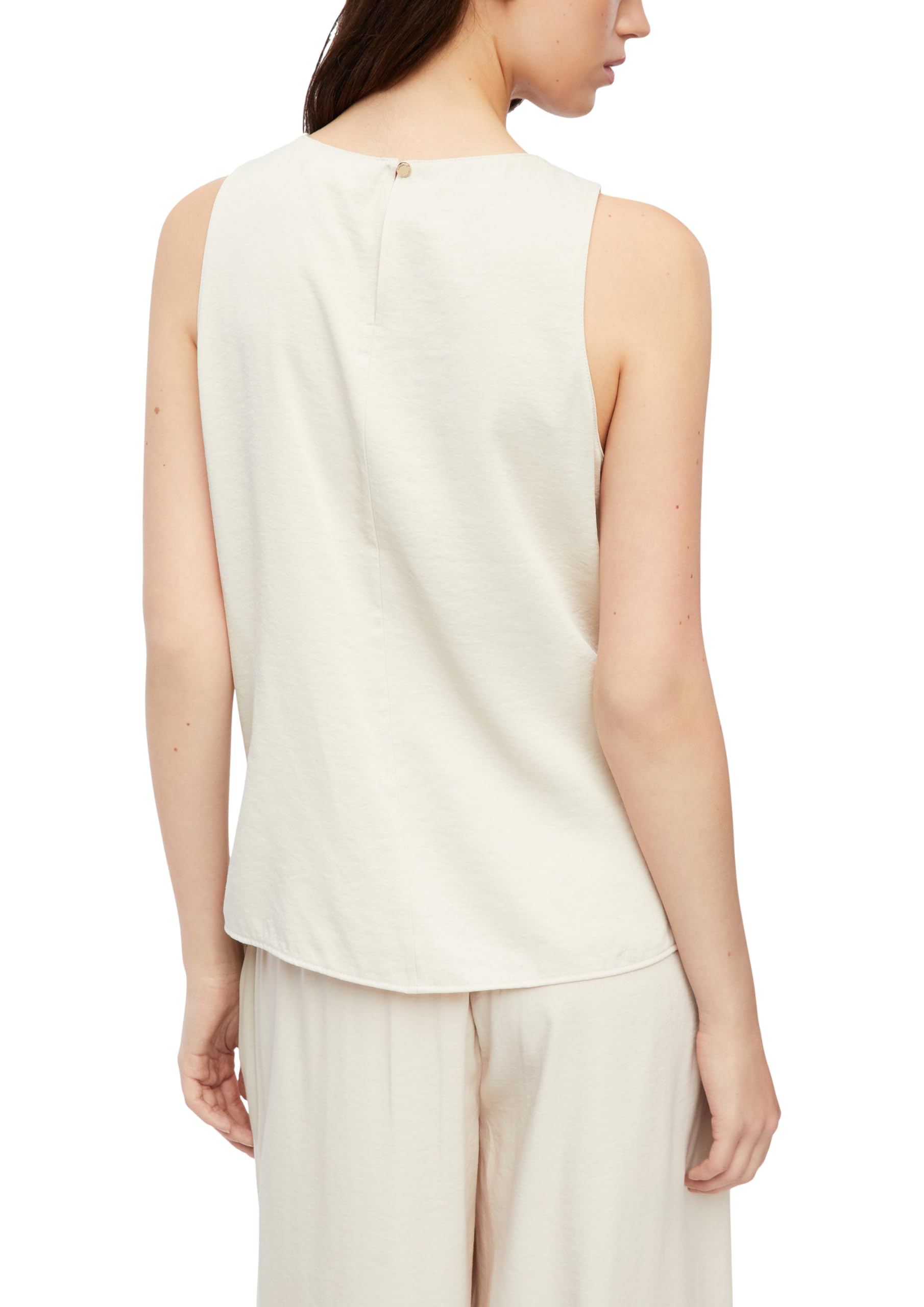 comma-blouses-damenbluse-rmellos-samt-satin-rundhals image 2