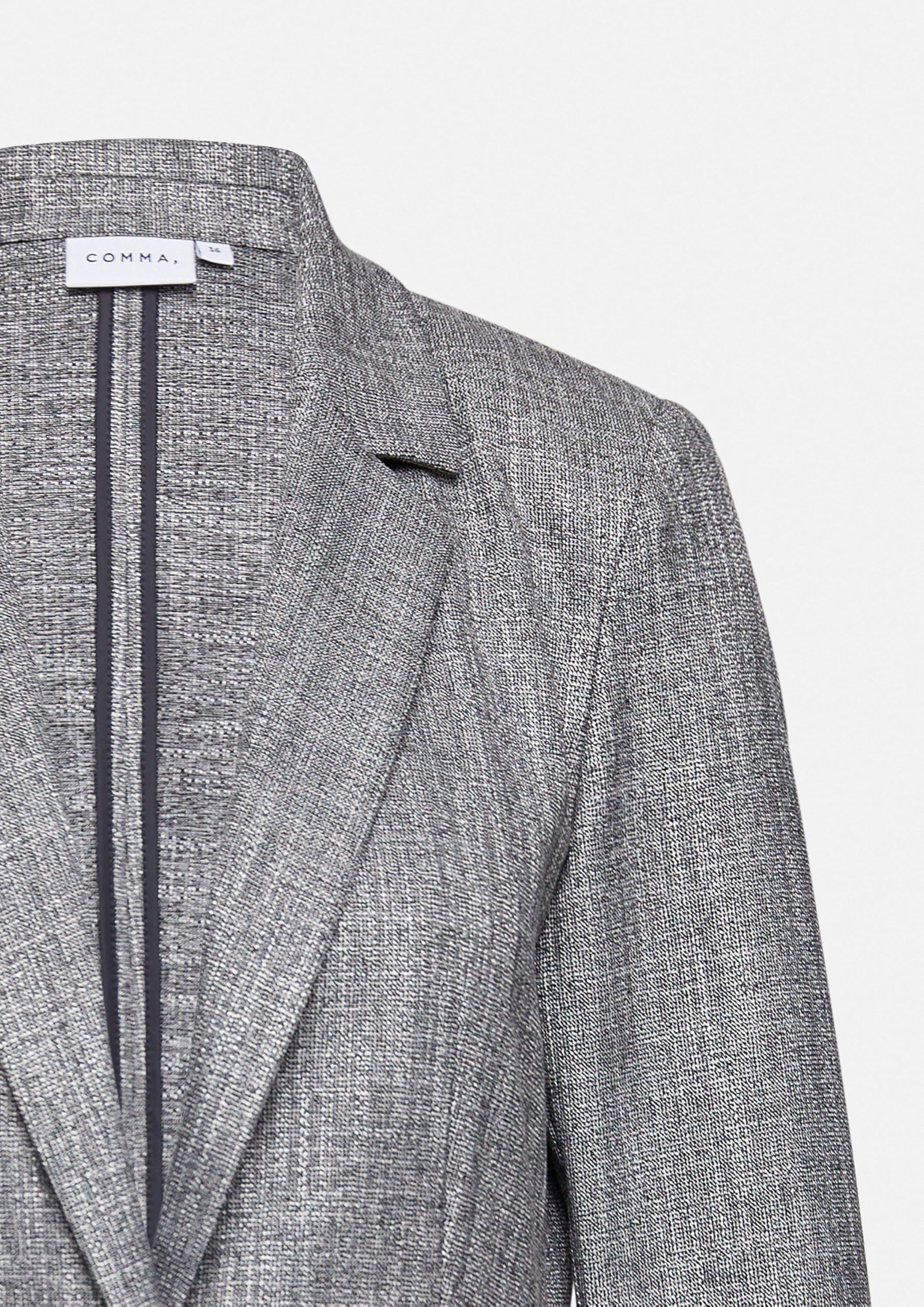 comma-blazers-taillierter-salt-pepper-blazer-gr-42 image 5