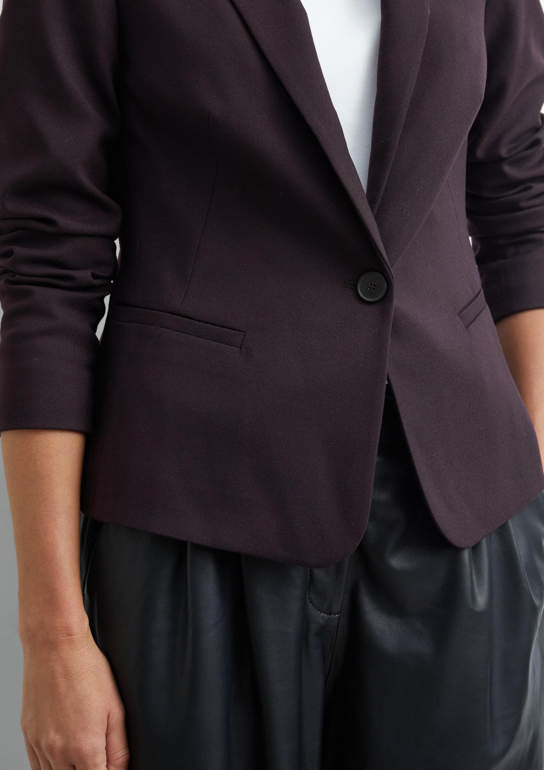 comma-blazer-damen-48-aubergine-antailliert-reverskragen image 4