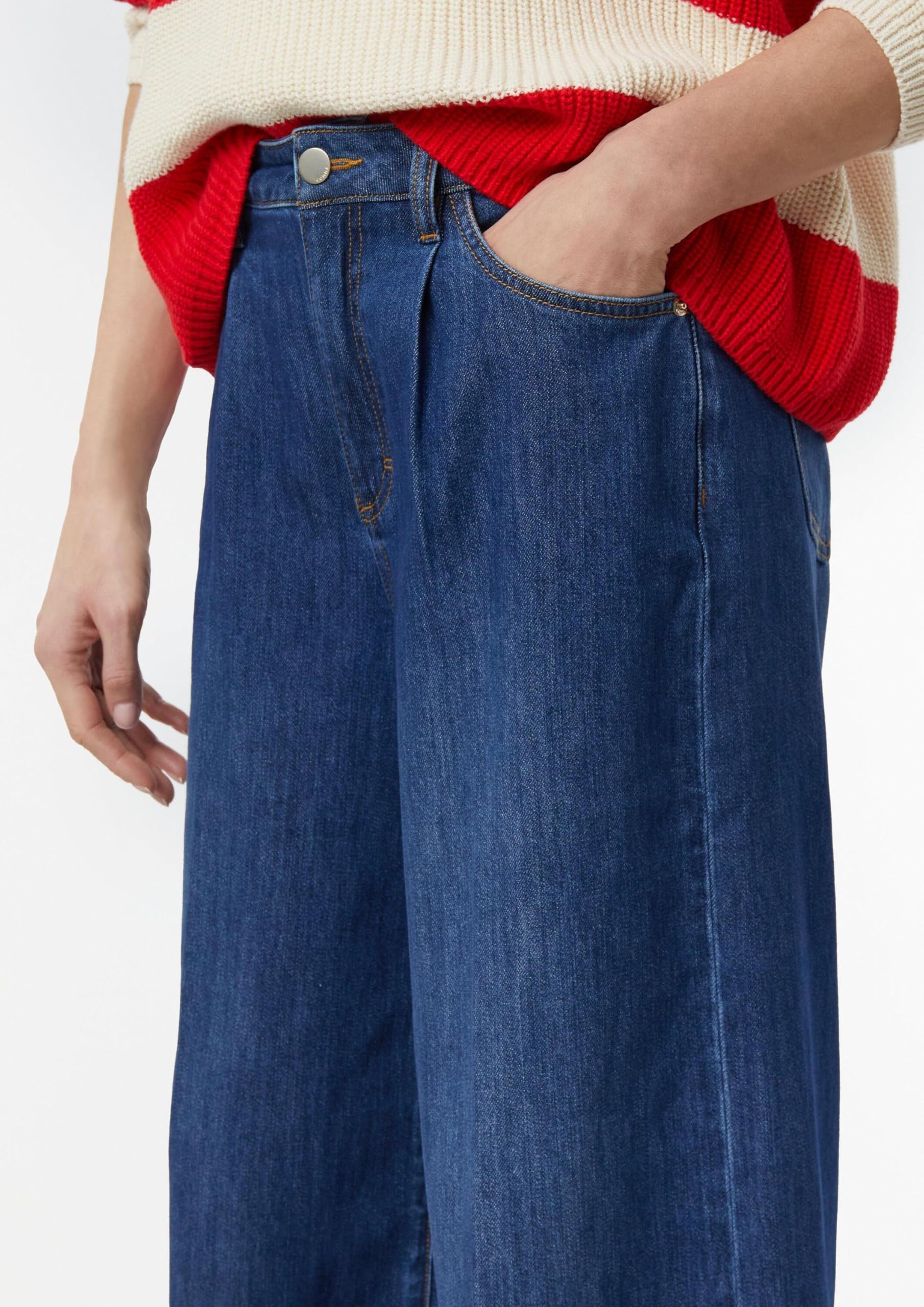 comma-wide-leg-jeans-damenjeans-38-blau-basic image 4