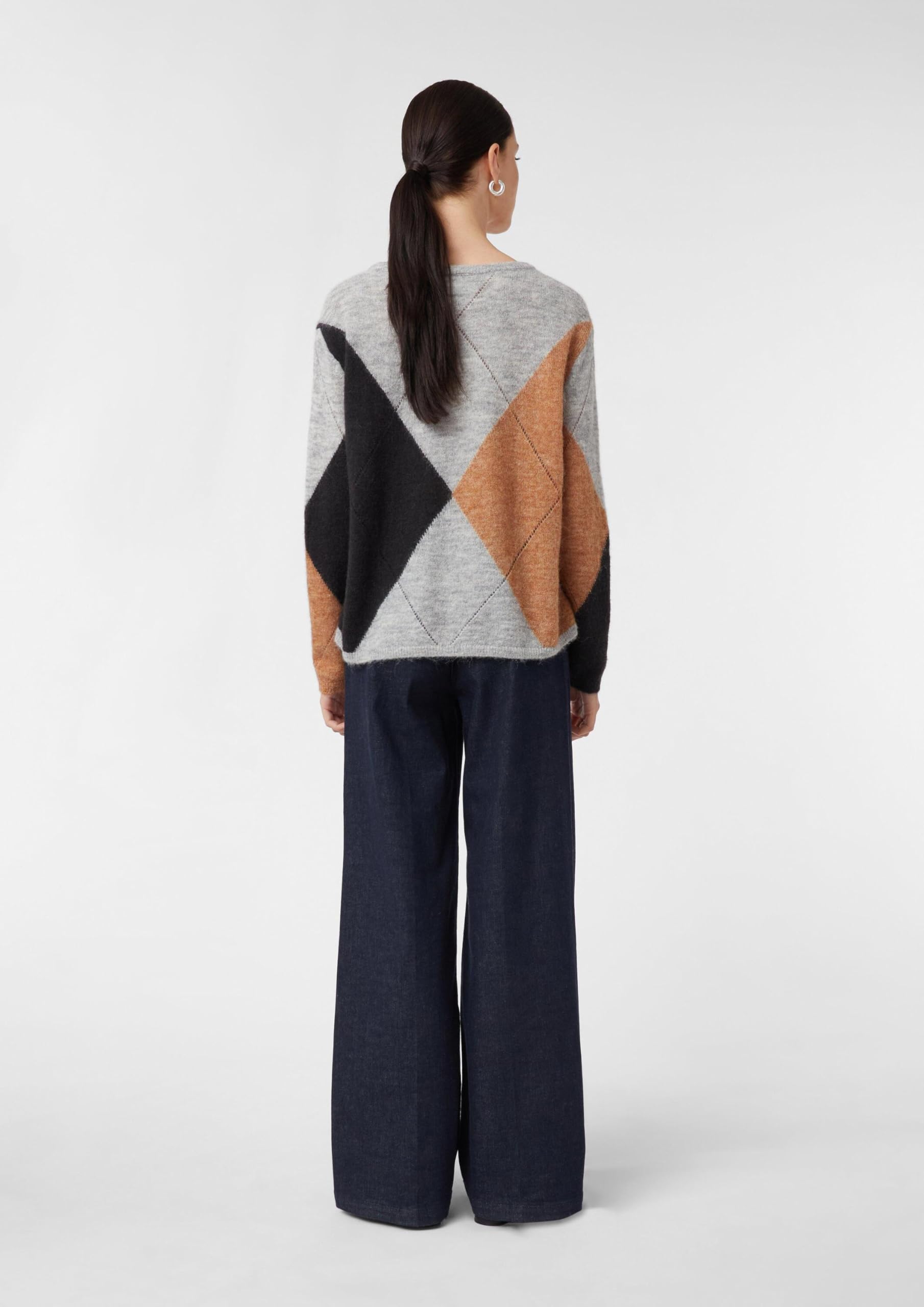 comma-strickpullover-damen-alpakamix-rautenmuster image 7