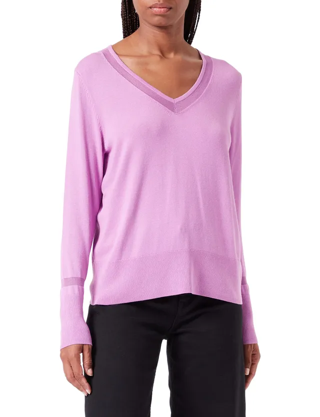comma-pullover-v-ausschnitt-gr-36-pink-damen-strickpulli image 1