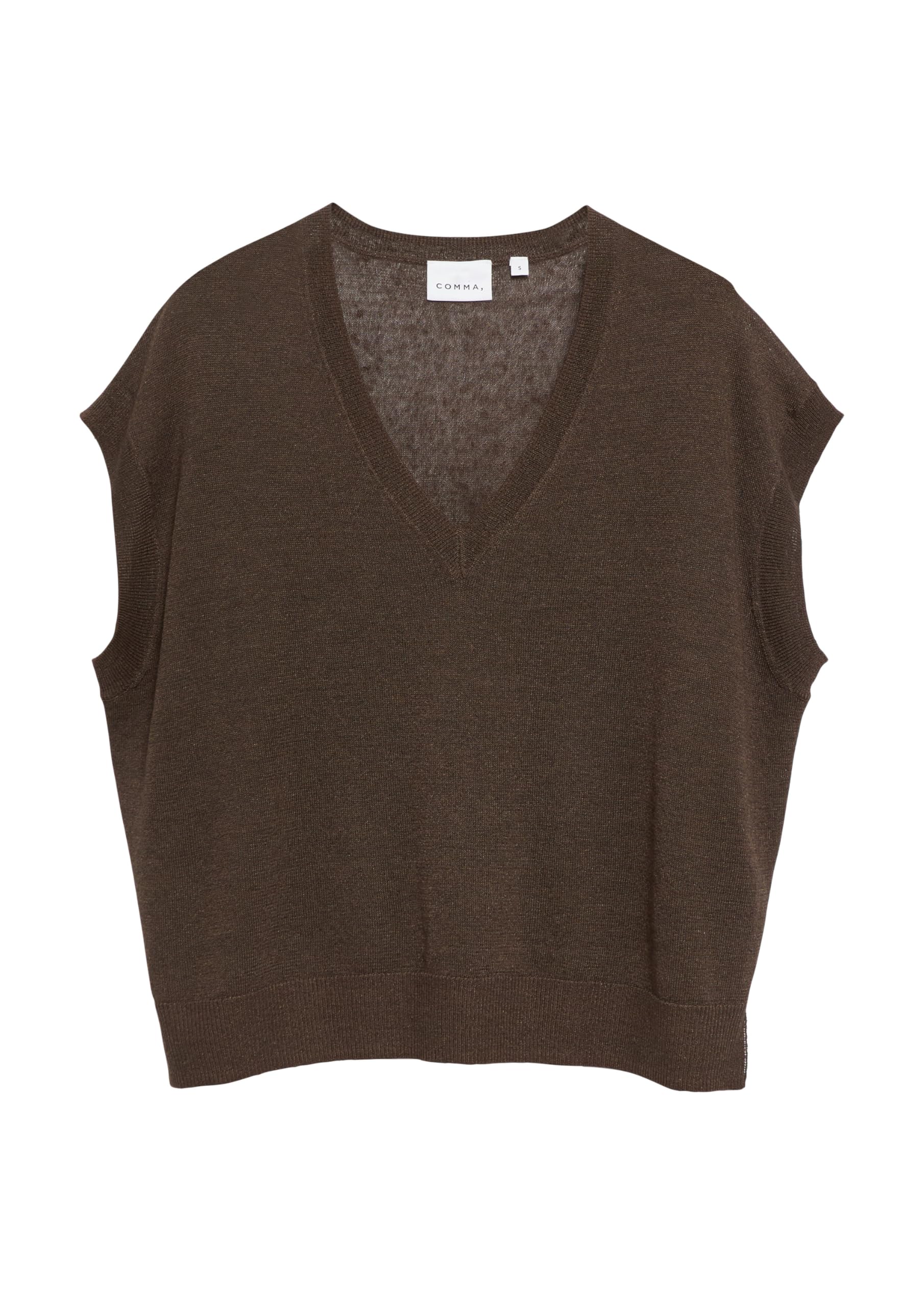 comma-strickpullover-feinstrick-dunkelbraun-relaxed image 4